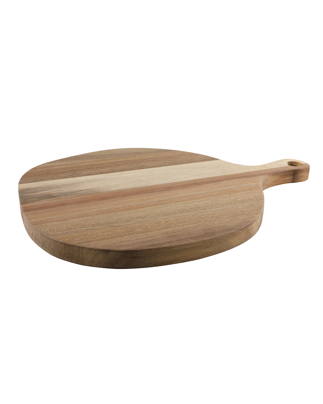 Planche ronde à découper et à servir 31,5 cm - Fronda Calore - bois d'acacia, marron