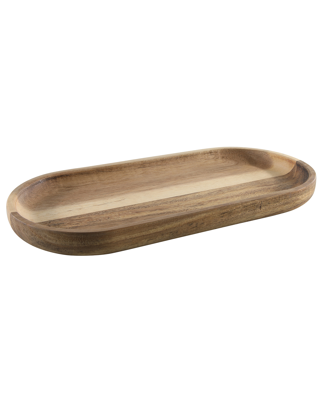 Plateau de service rectangulaire en bois 30 cm - Fronda Stelo - plateau en bois, bois d'acacia