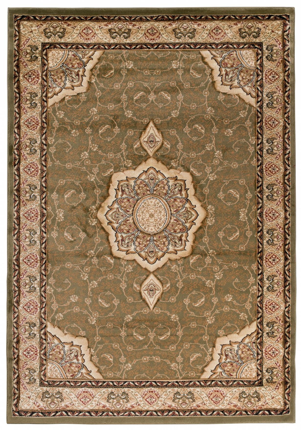 Tapis traditionnel Yesemek 5071A LEMON GREEN - vert