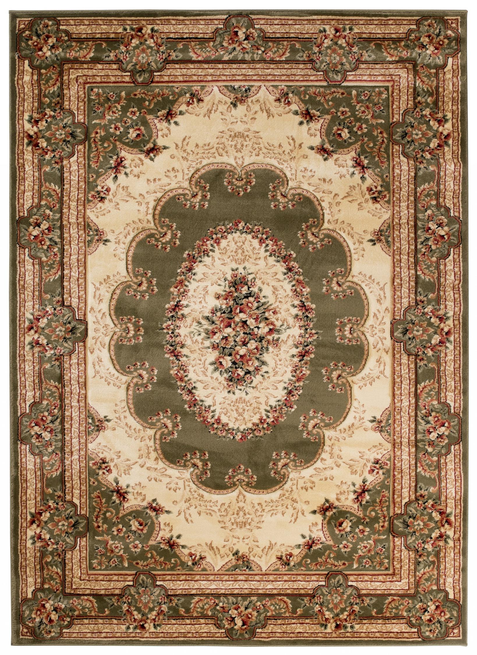 Tapis traditionnel Yesemek 5889A LEMON GREEN - vert