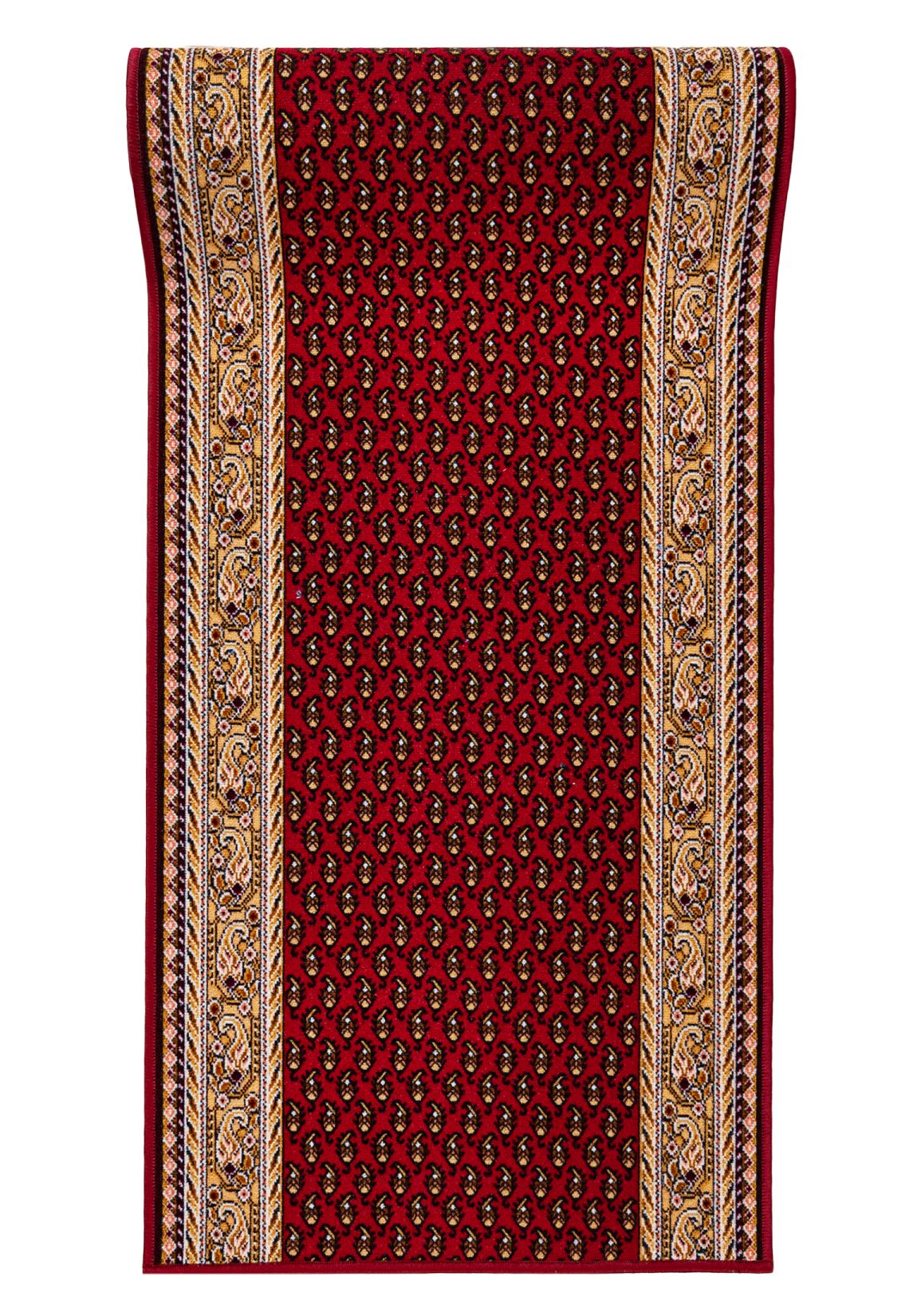 Tapis de couloir Au mètre GUMAZEL INCA MONARCH - cadre, rétro, rouge