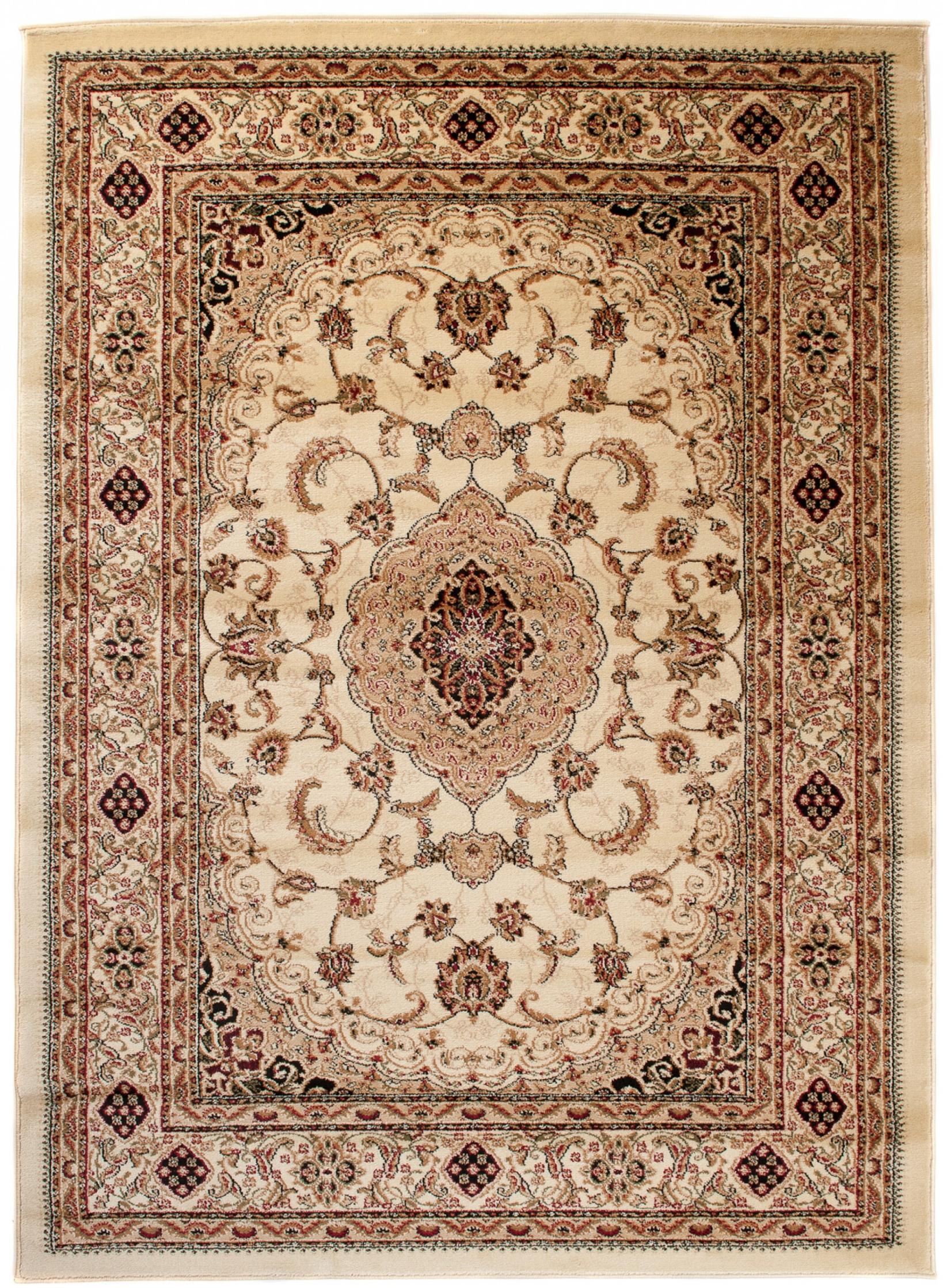 Tapis traditionnel de Yesemek 6956D CREAM - crème