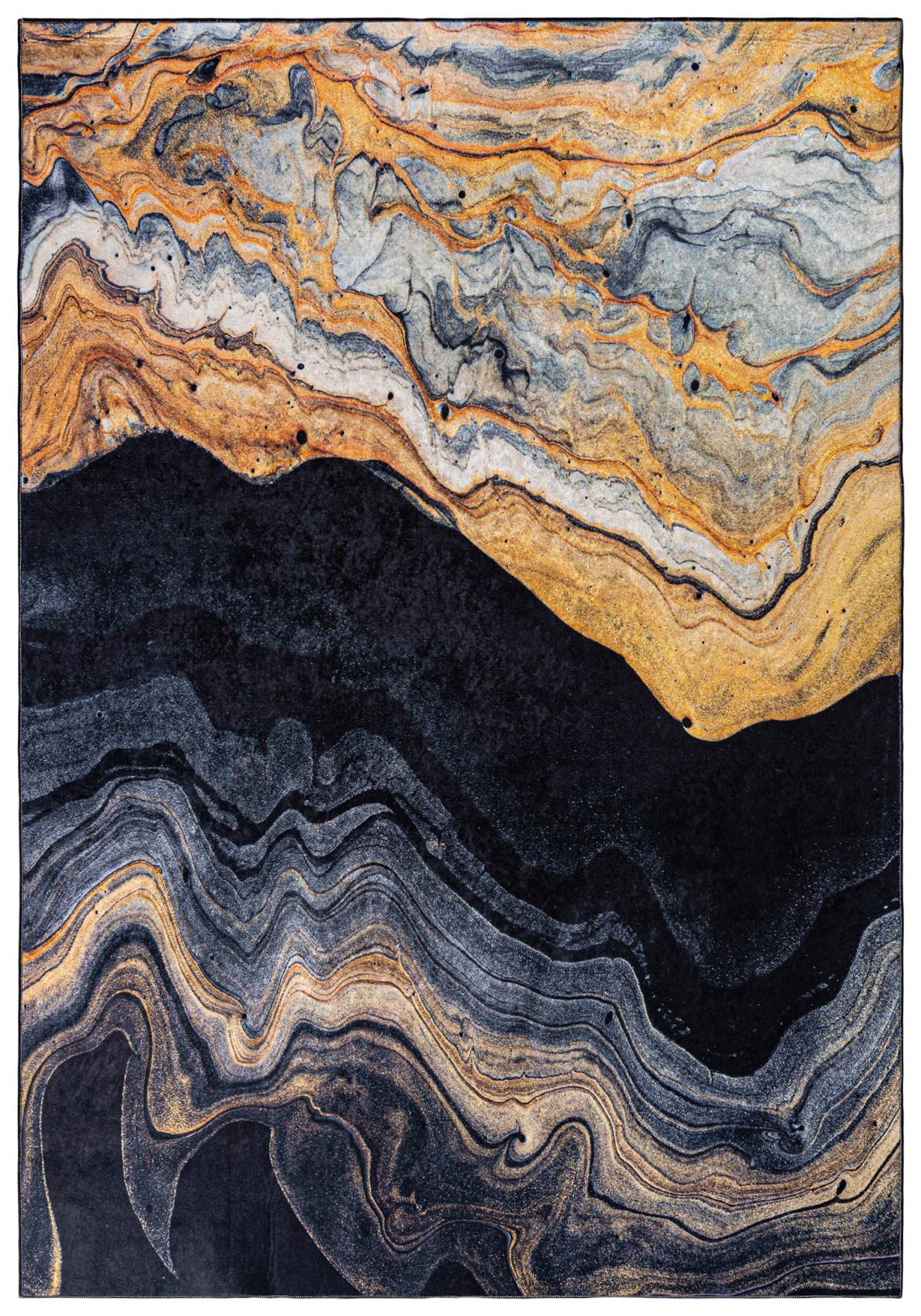 Modern Marble Glamour TOSCANA 38670 - noir, or
