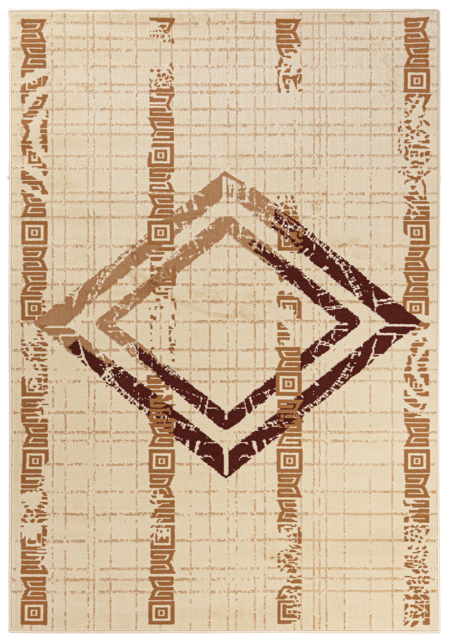 Tapis moderne Athena géométrique FM35A crème - beige