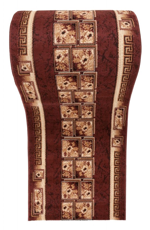 tapis de couloir Au mètre ATLAS 4489B marron - rétro, marron