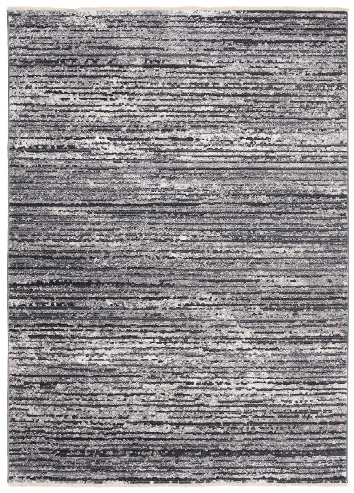 Tapis moderne à rayures 3254A LGRAY DGRAY - gris