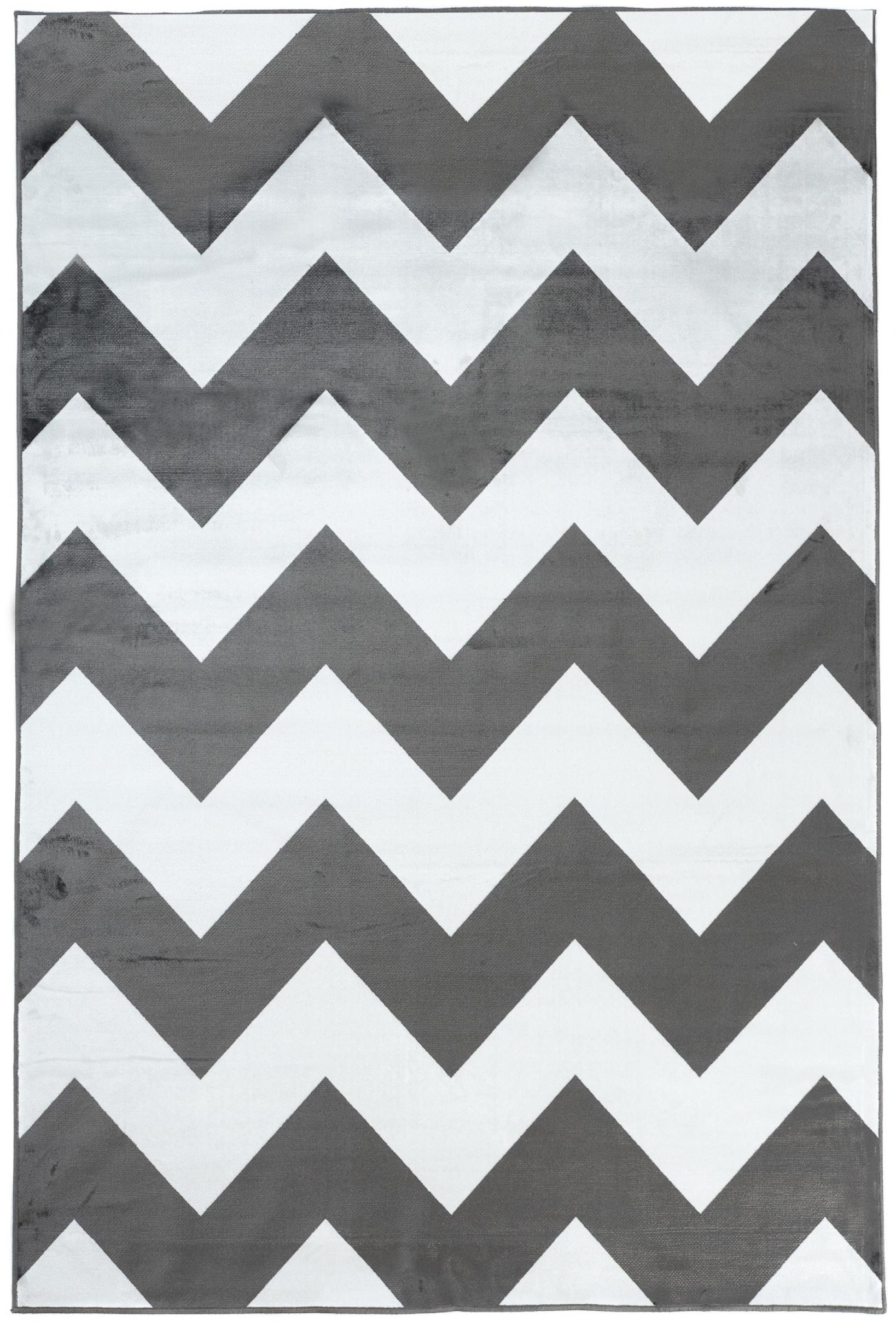 Tapis géométrique Isphahan 84271 AnthraticeCream - gris