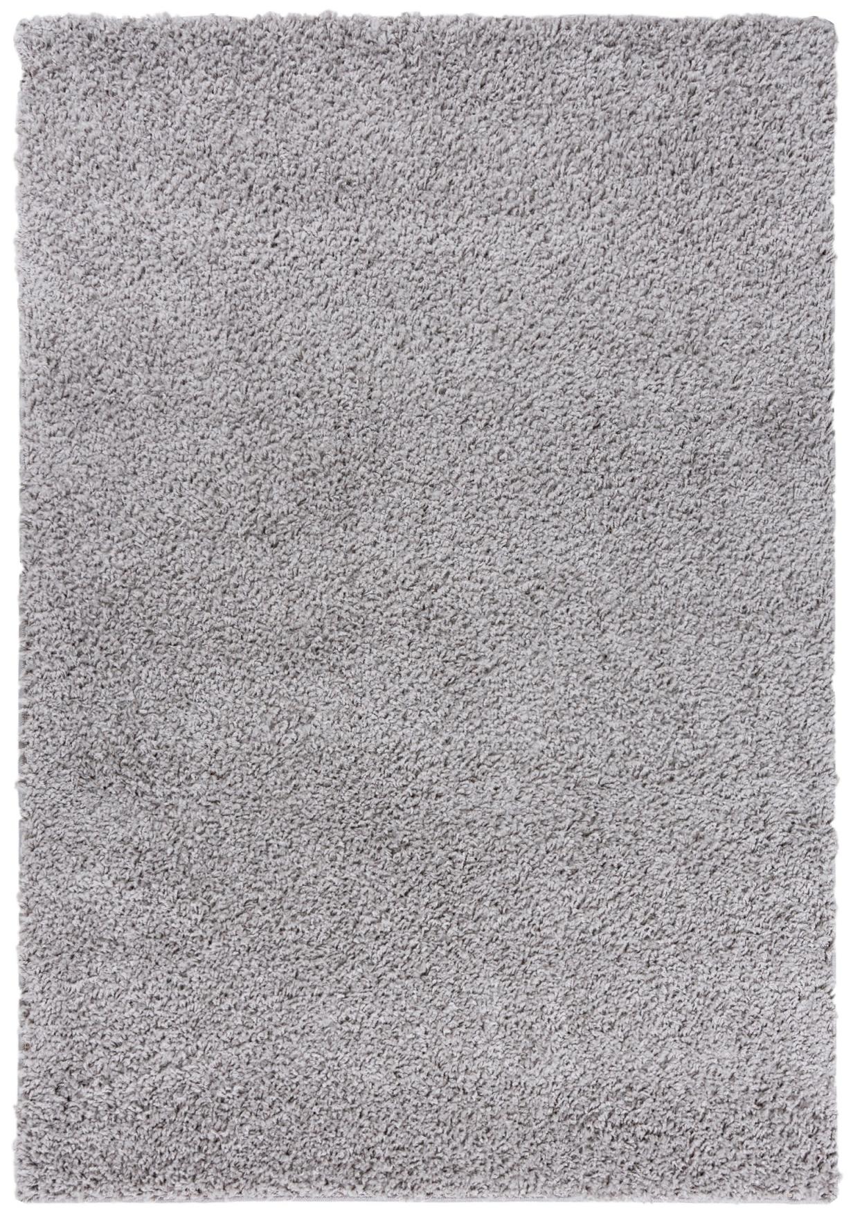 Tapis circulaire Shaggy à poils longs Soho unicolore P113A GRAY - gris