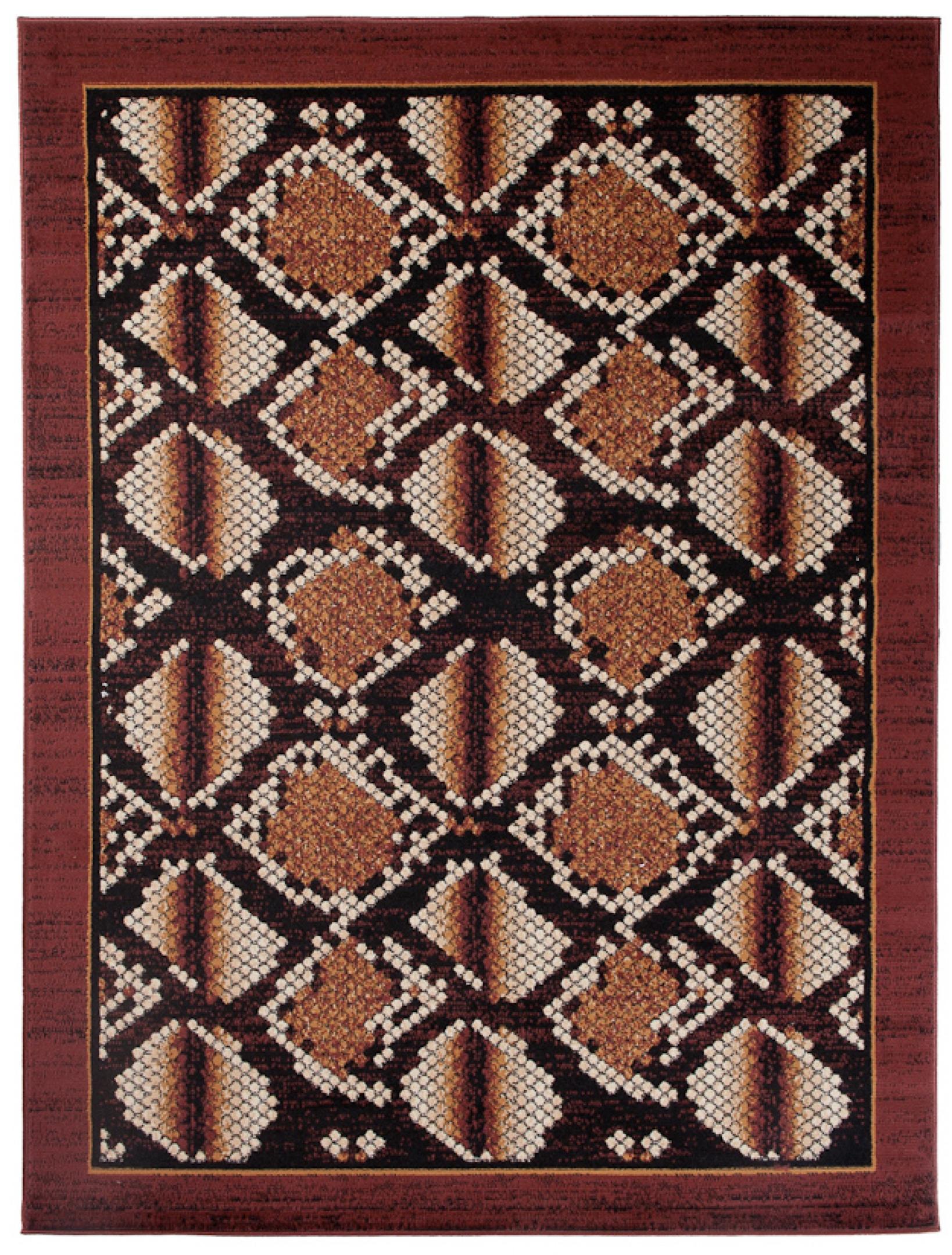 Tapis animalier de rêve moderne K873A BLACK - brun