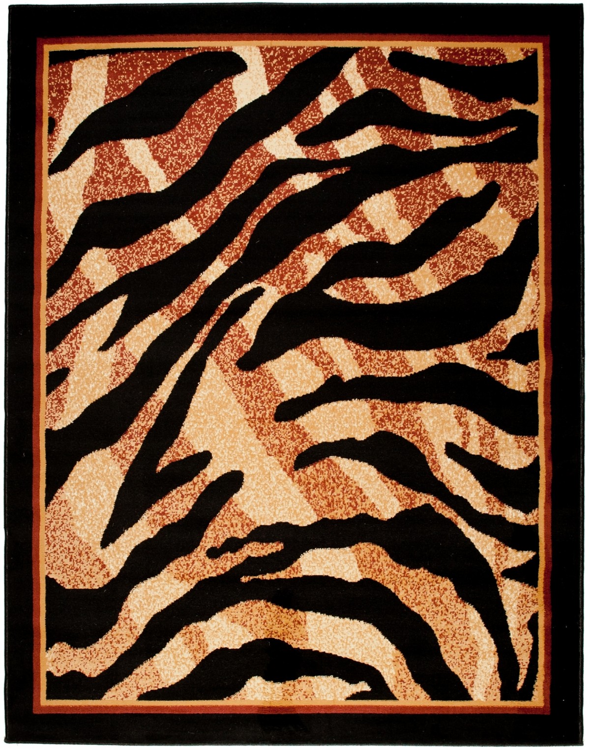 Tapis moderne Animal Atlas 6601A BLACK - noir, brun