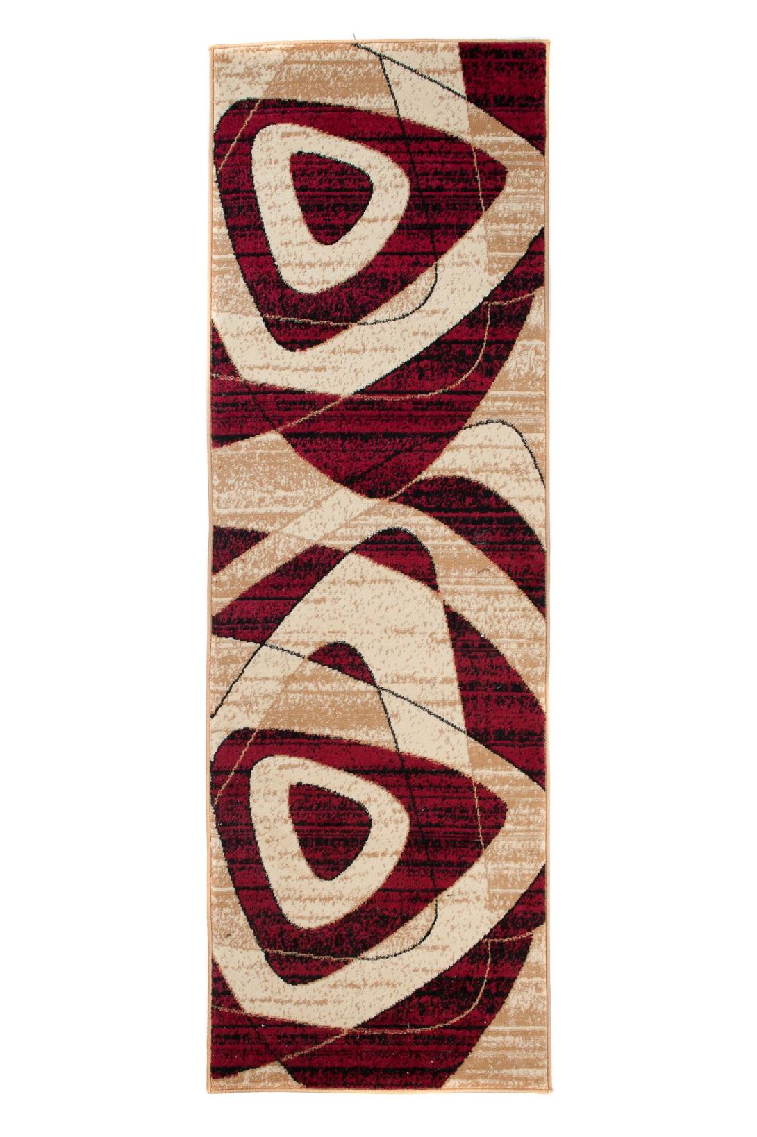 Tapis géométrique de rêve moderne K858B crème - brun