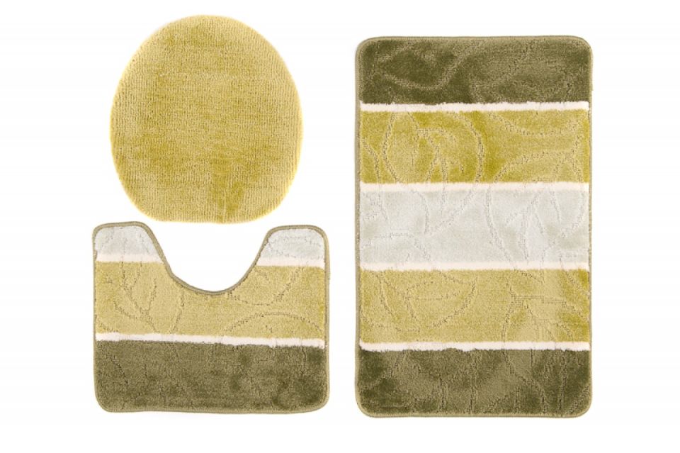 Tapis de salle de bain 3 pièces MULTI C5019 VERT
