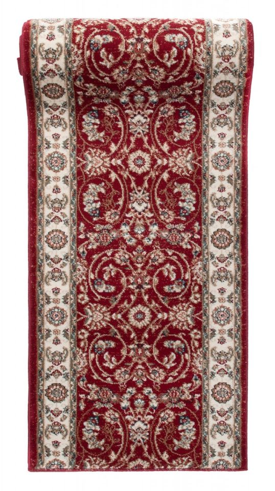 Tapis de couloir Au mètre linéaire Traditionnel - oriental COLORADO K473A rouge - rouge