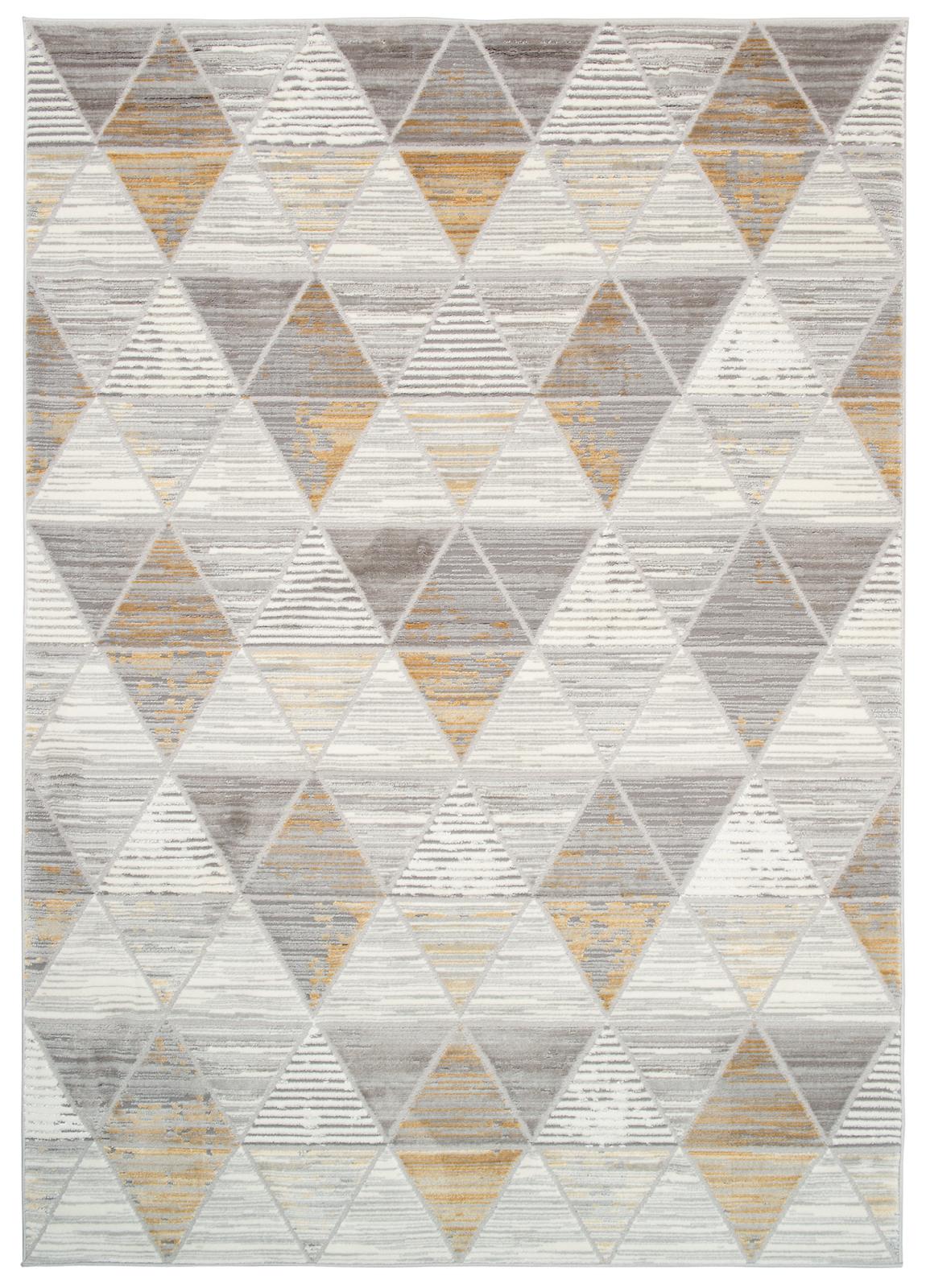 Asthane tapis moderne géométrique E460A LIGHT GRAYDARK jaune - gris clair, jaune