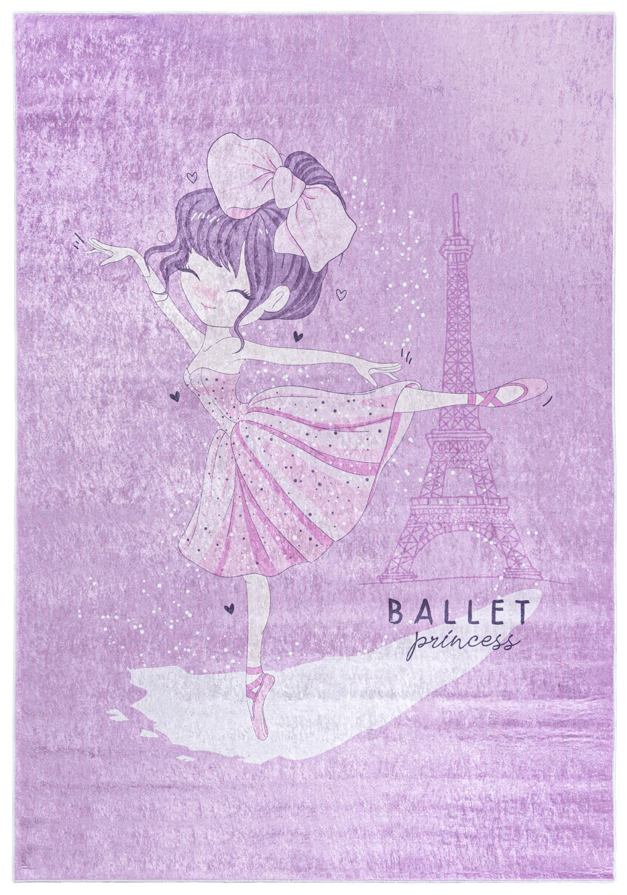 Tapis de bébé pour filles Princesse Ballerine EMMA 41960 - rose