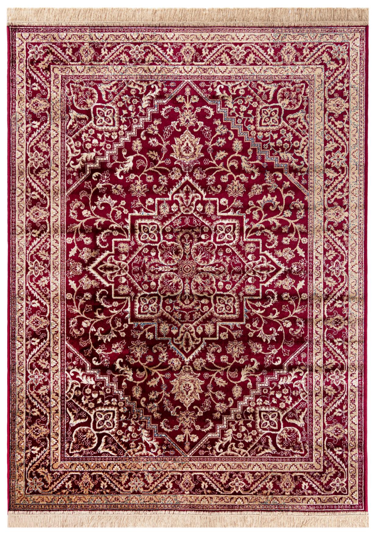Tapis traditionnel Isphahan 84412 rouge - rouge
