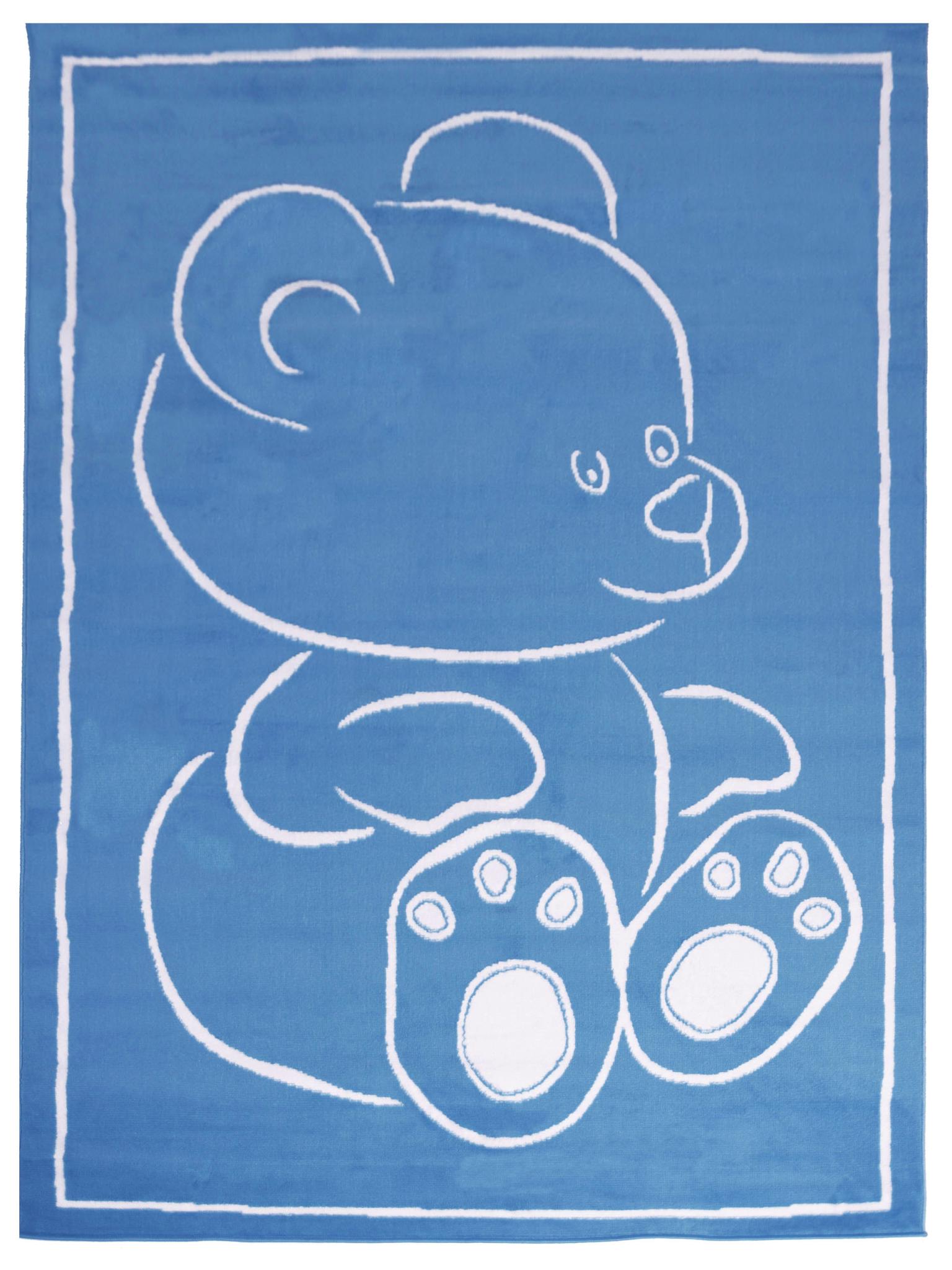Molly Children's Tapis DA61A BLUE - bleu pastel