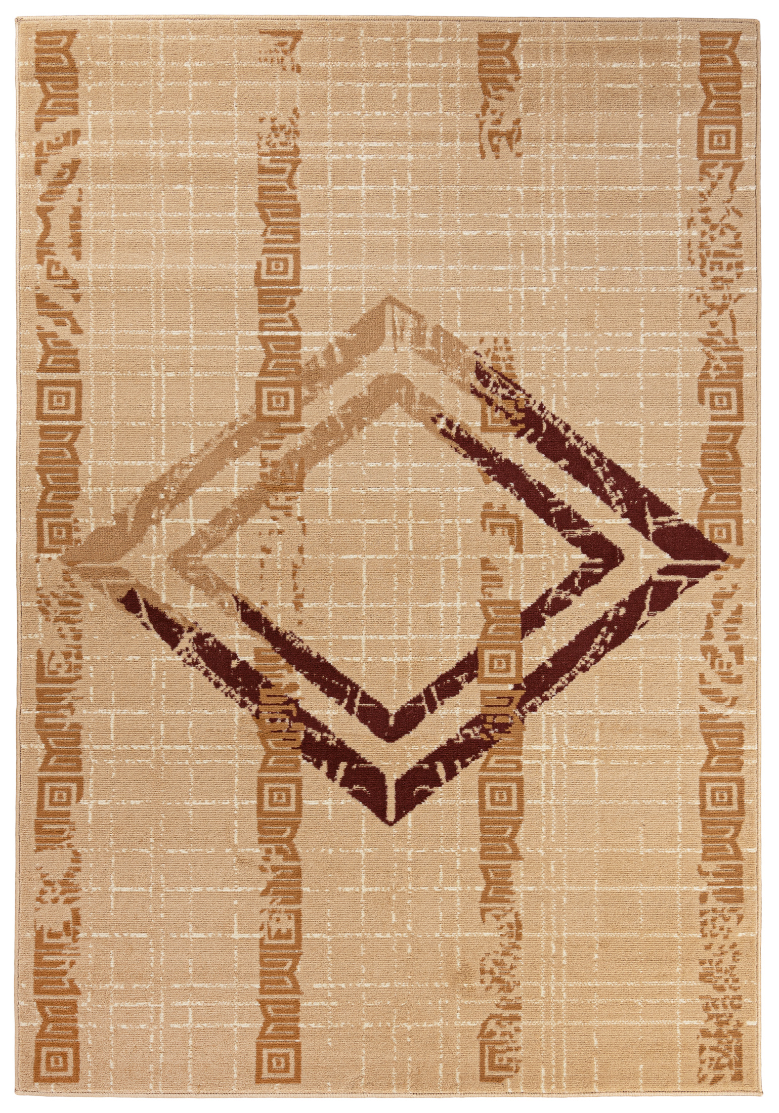 Tapis moderne Athena géométrique FM35A beige clair - beige