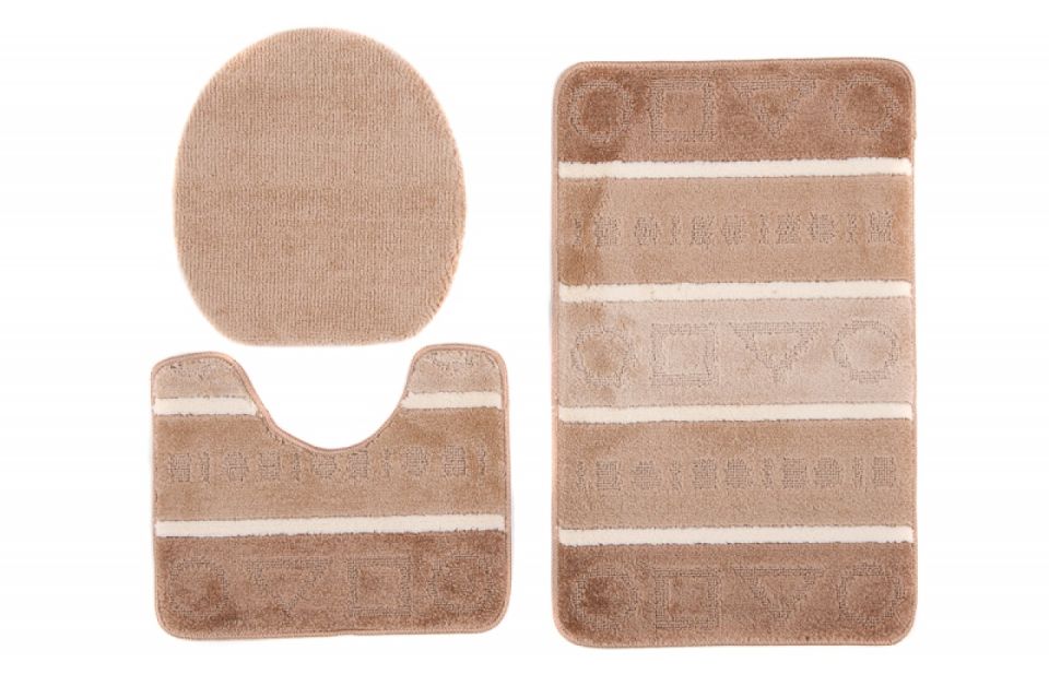 Tapis de salle de bain 3 pièces MULTI C5015 BEIGE