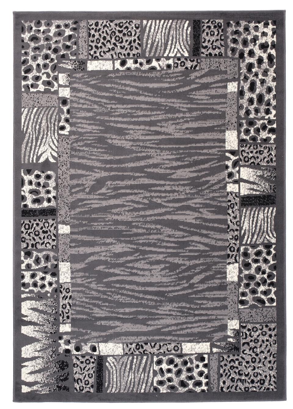 Tapis Modern Dream Animal J316A DARK GRAY - gris