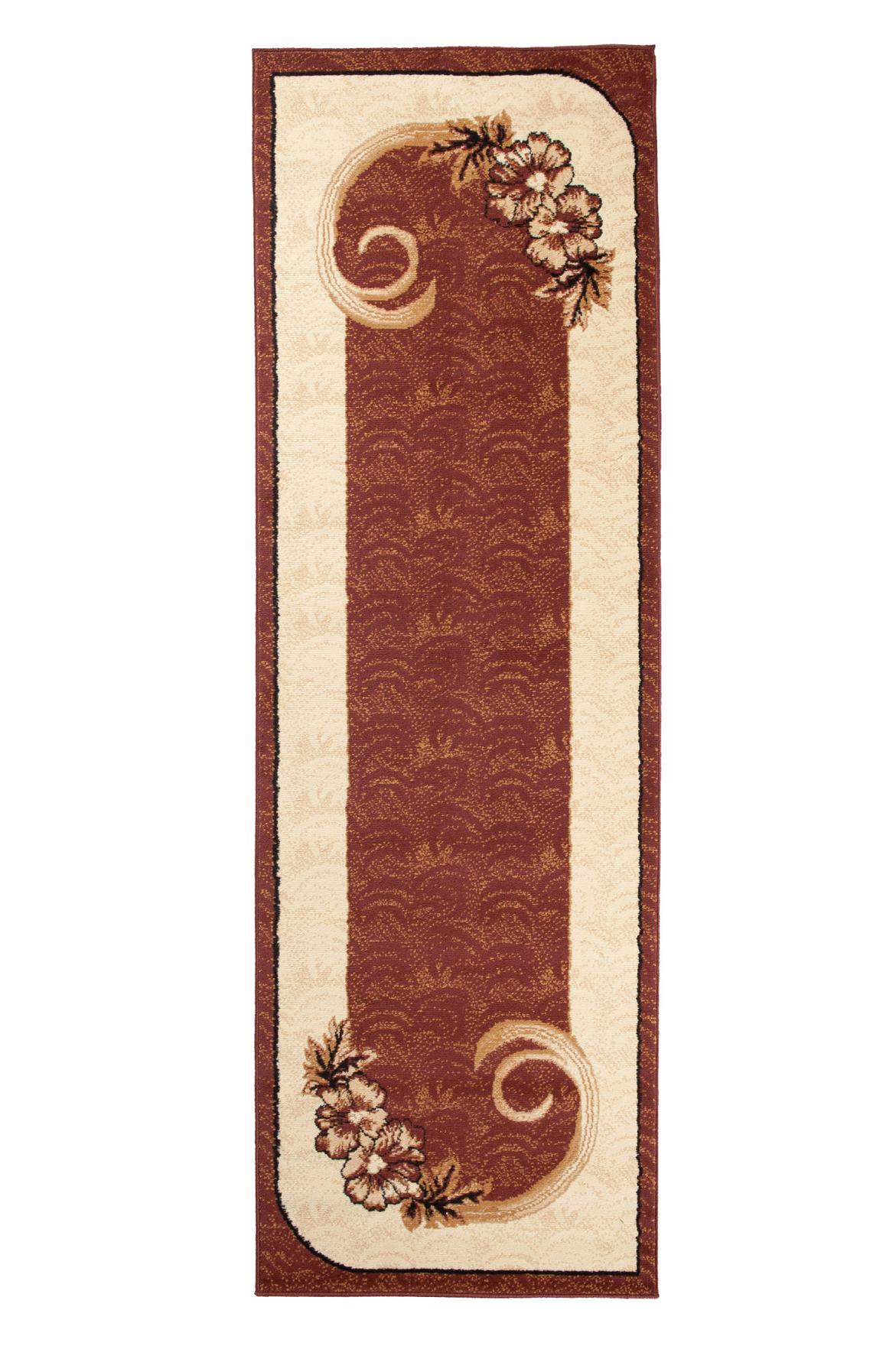 Tapis moderne Atlas végétal A166A BROWN - marron