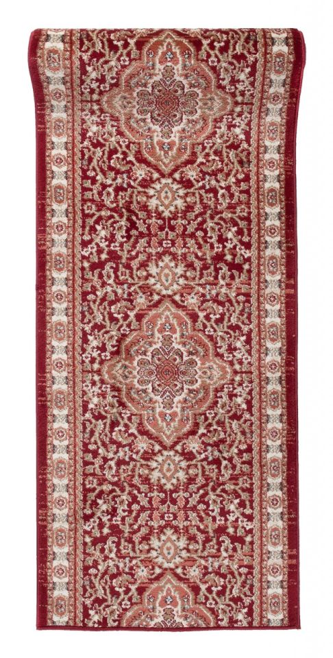 Tapis de couloir Au mètre linéaire Traditionnel - oriental COLORADO K468A rouge - rouge
