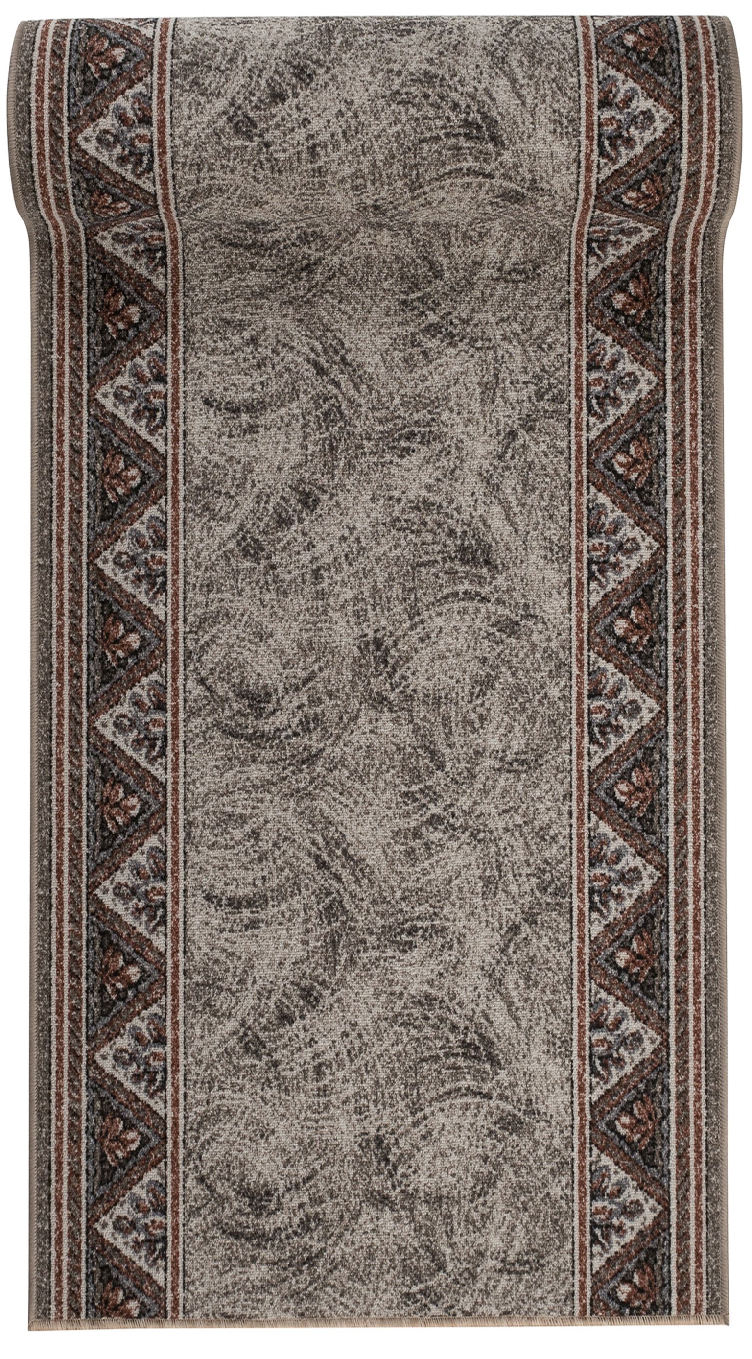 Tapis de passage  avec dessous caoutchouté Antidérapant Au mètre GUMAZEL EIGER STONE - cadre, rétro, graphite, gris