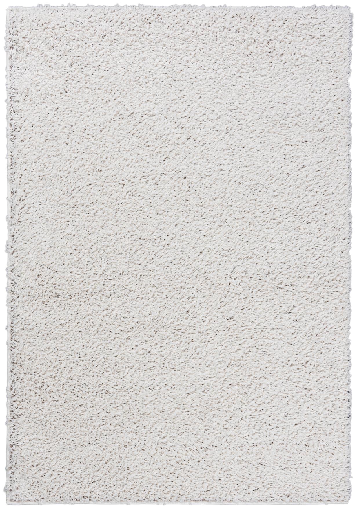 Tapis poil long à poils longs Soho rond unicolore P113A BEIGE - crème