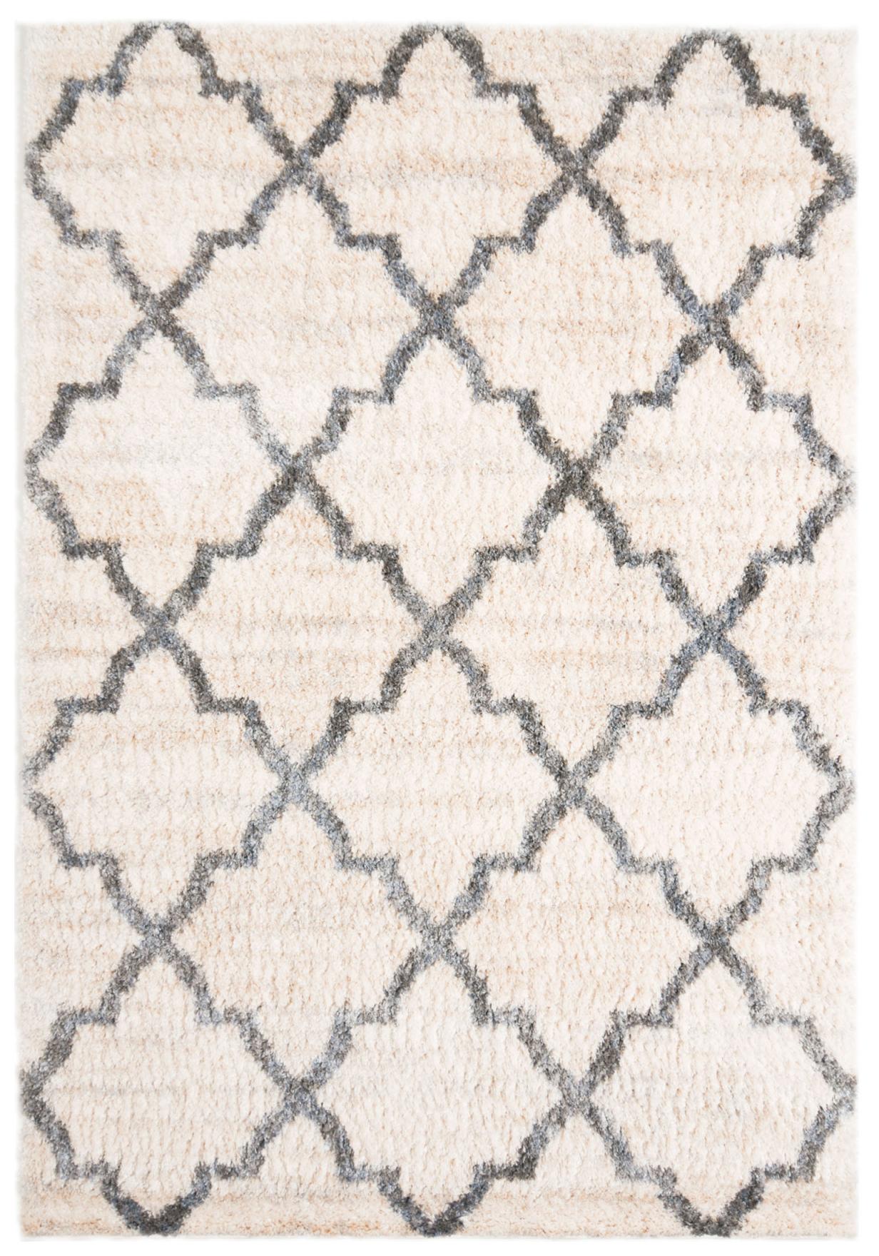 Tapis géométrique moderne Versay Q127A crème - crème