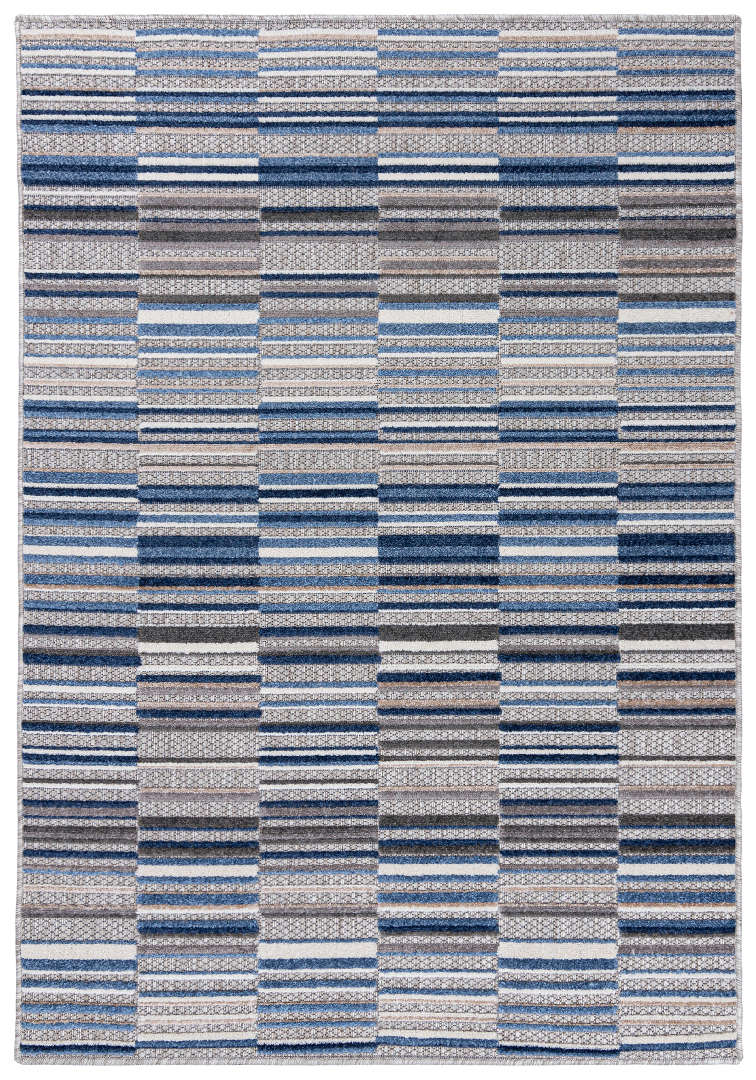 Sari moderne, tapis géométrique à grille H082A FUME - gris