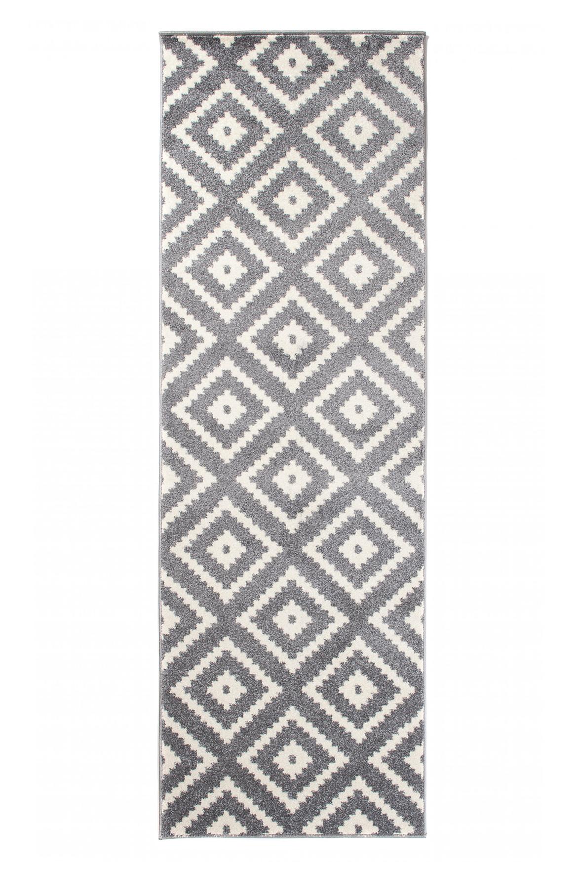 Tapis Géométrique Marocain Moderne L885A GRAY - gris