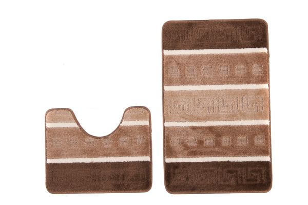 Tapis de salle de bain 2 pièces MULTI B5016 BROWN