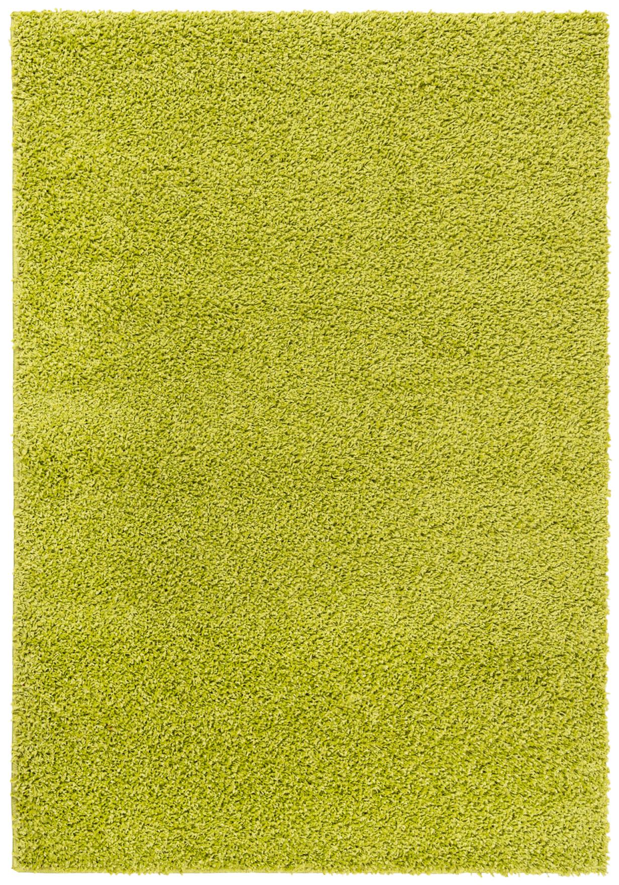 Tapis Tokyo à poil long unicolore 6365A LIGHT GREEN - vert