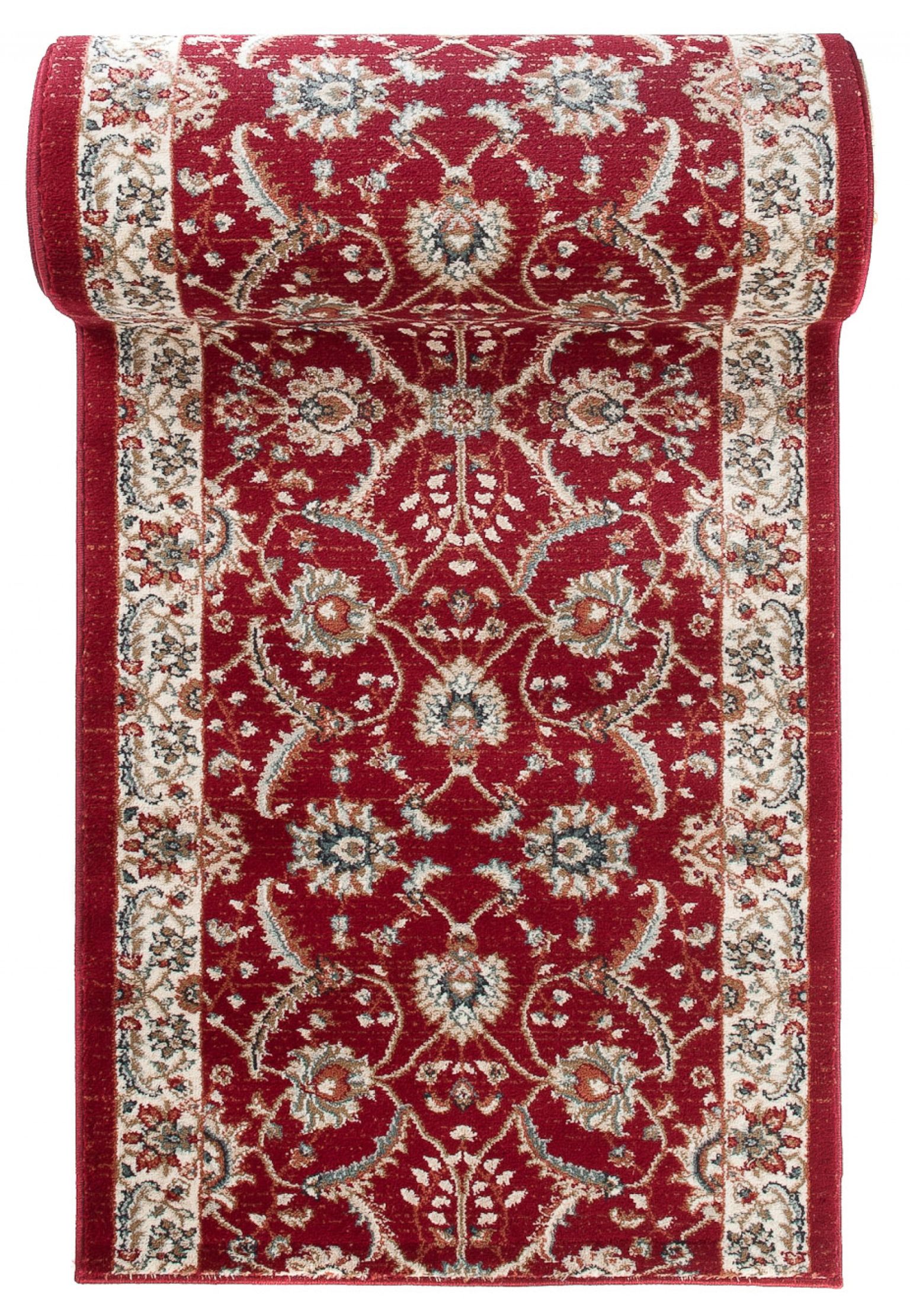 Tapis de couloir  Au mètre Traditionnel - Oriental DUBAI L749A RED - traditionnel, rouge