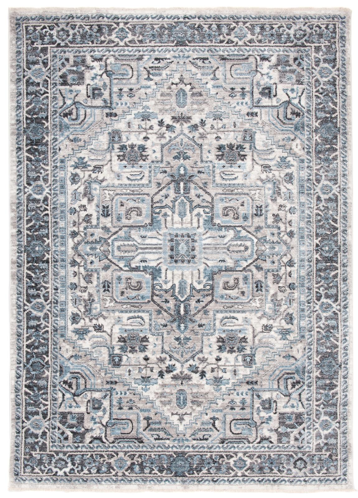 Mystic Traditional Tapis 3783A SILVER DGRAY - gris, bleu