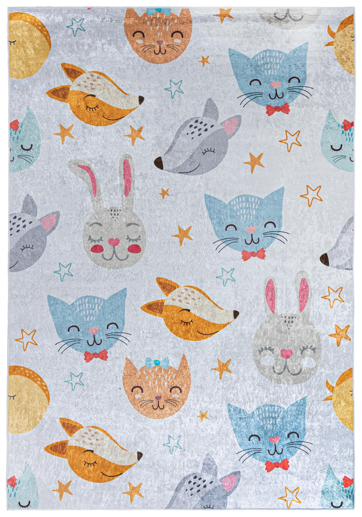Tapis enfant Fox Cat EMMA 2576 - coloré
