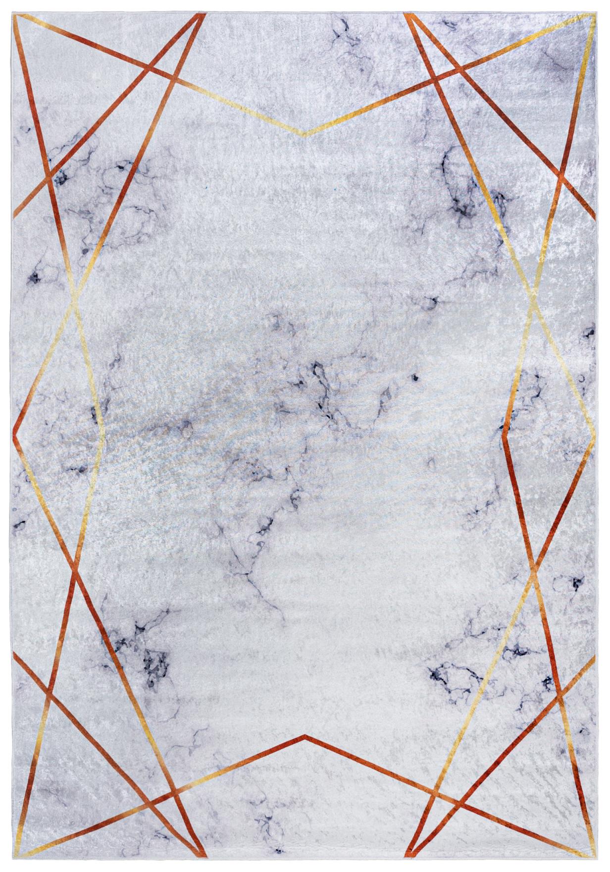 Tapis abstrait moderne TOSCANA 23090 - crème, or
