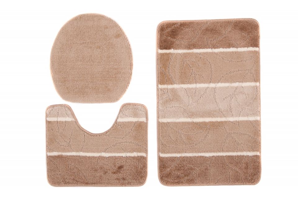 Tapis de salle de bain 3 pièces MULTI C5019 BEIGE