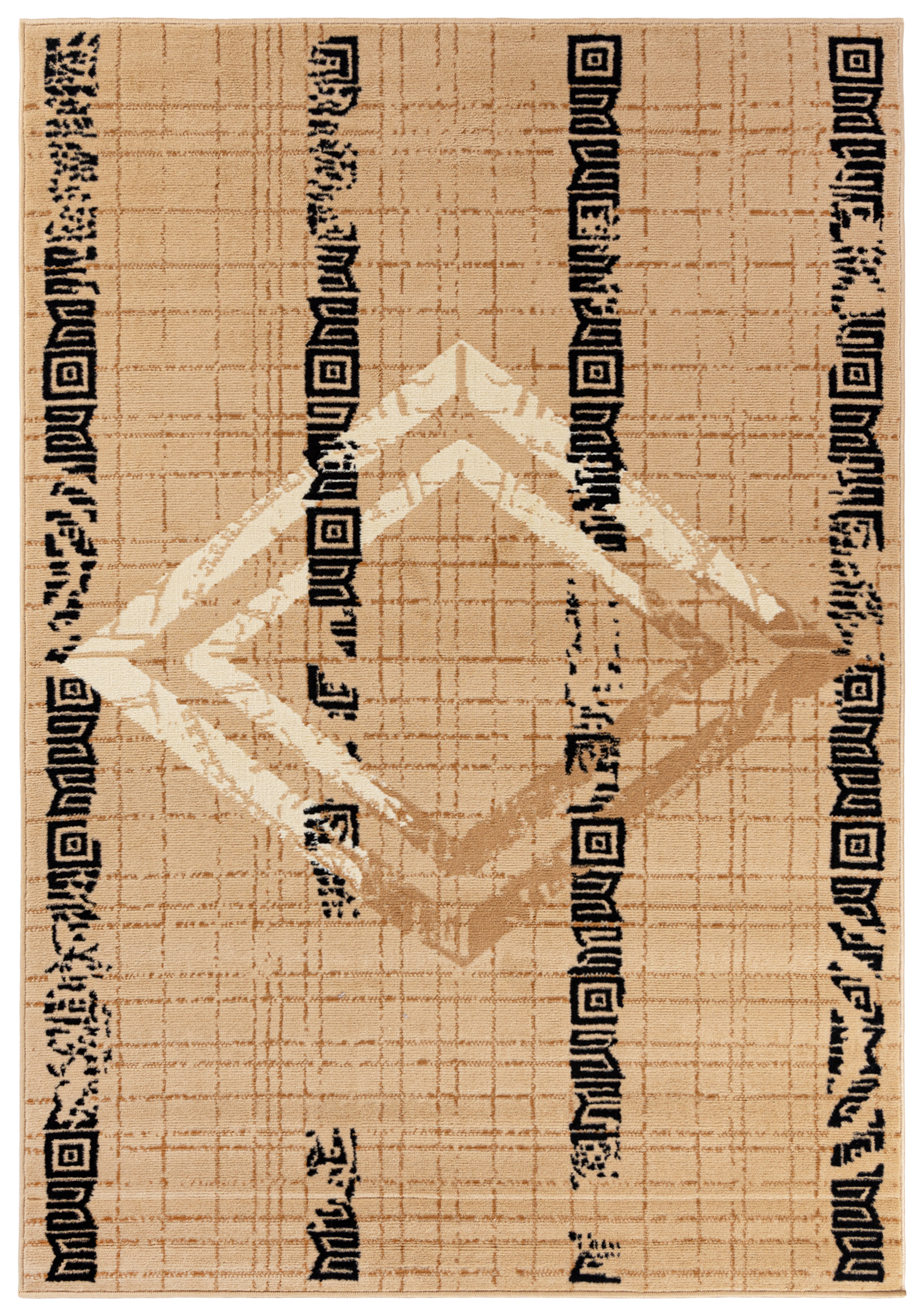 Tapis moderne Athena géométrique FM35B beige clair - beige