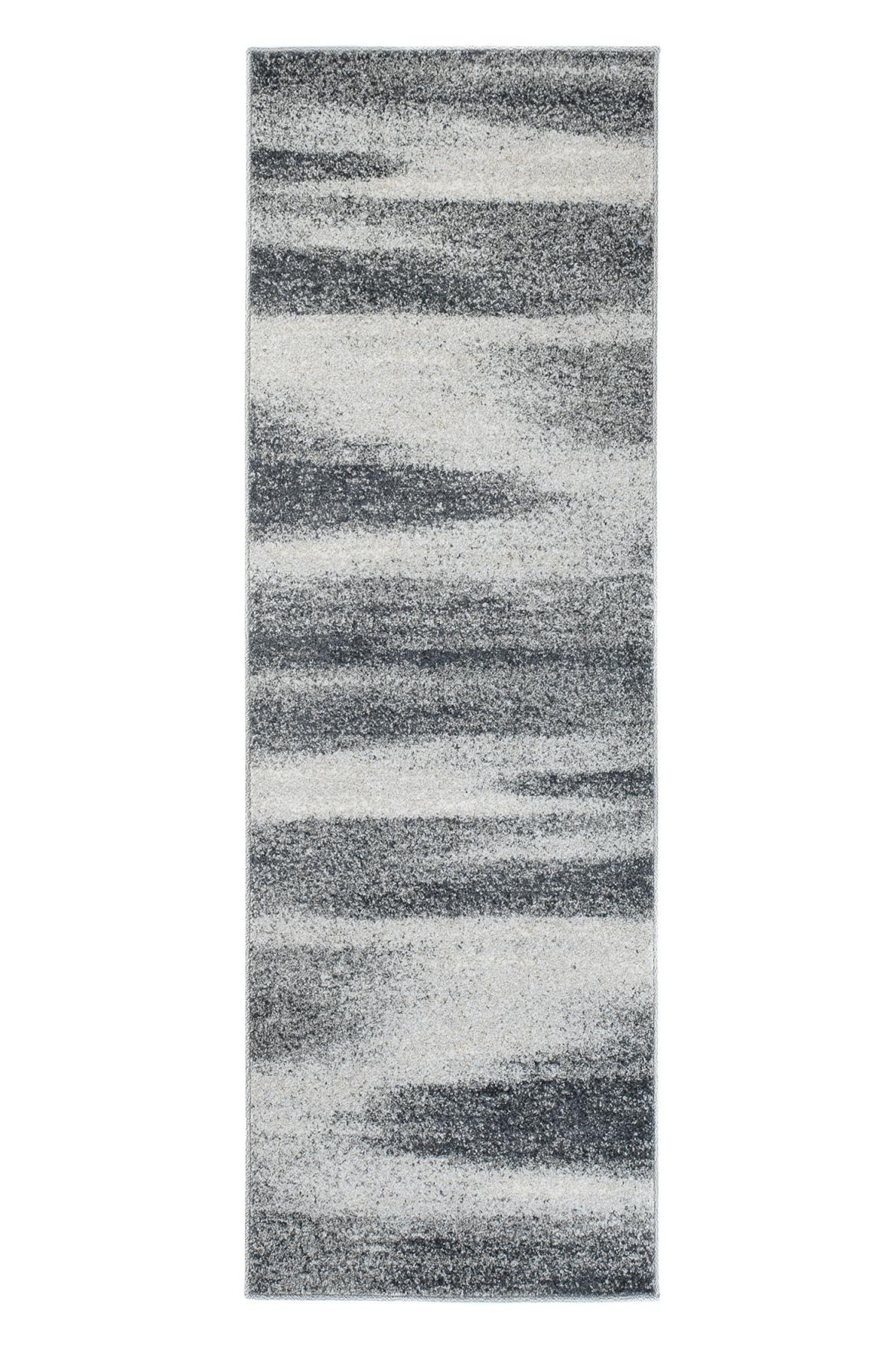 Tapis abstrait Sari moderne K206A DARK GRAY - gris