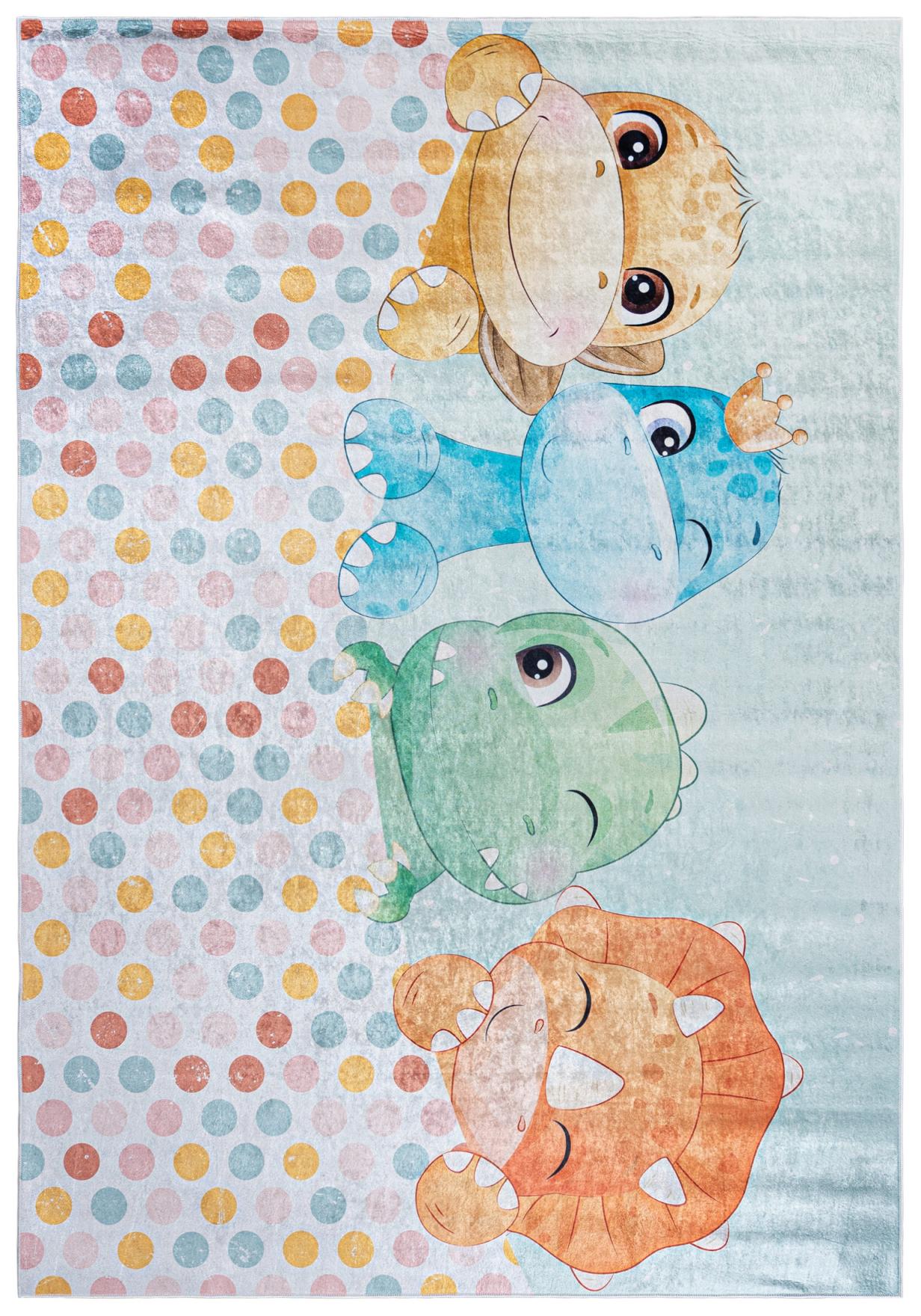 Tapis dinosaures pour enfants EMMA 2732 - coloré