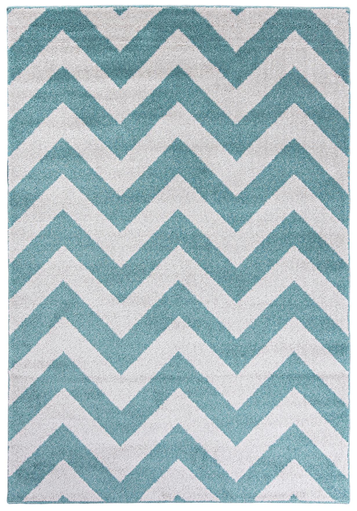 Tapis géométrique pour enfants Luxverso 1388A 52 - pastel, turquoise