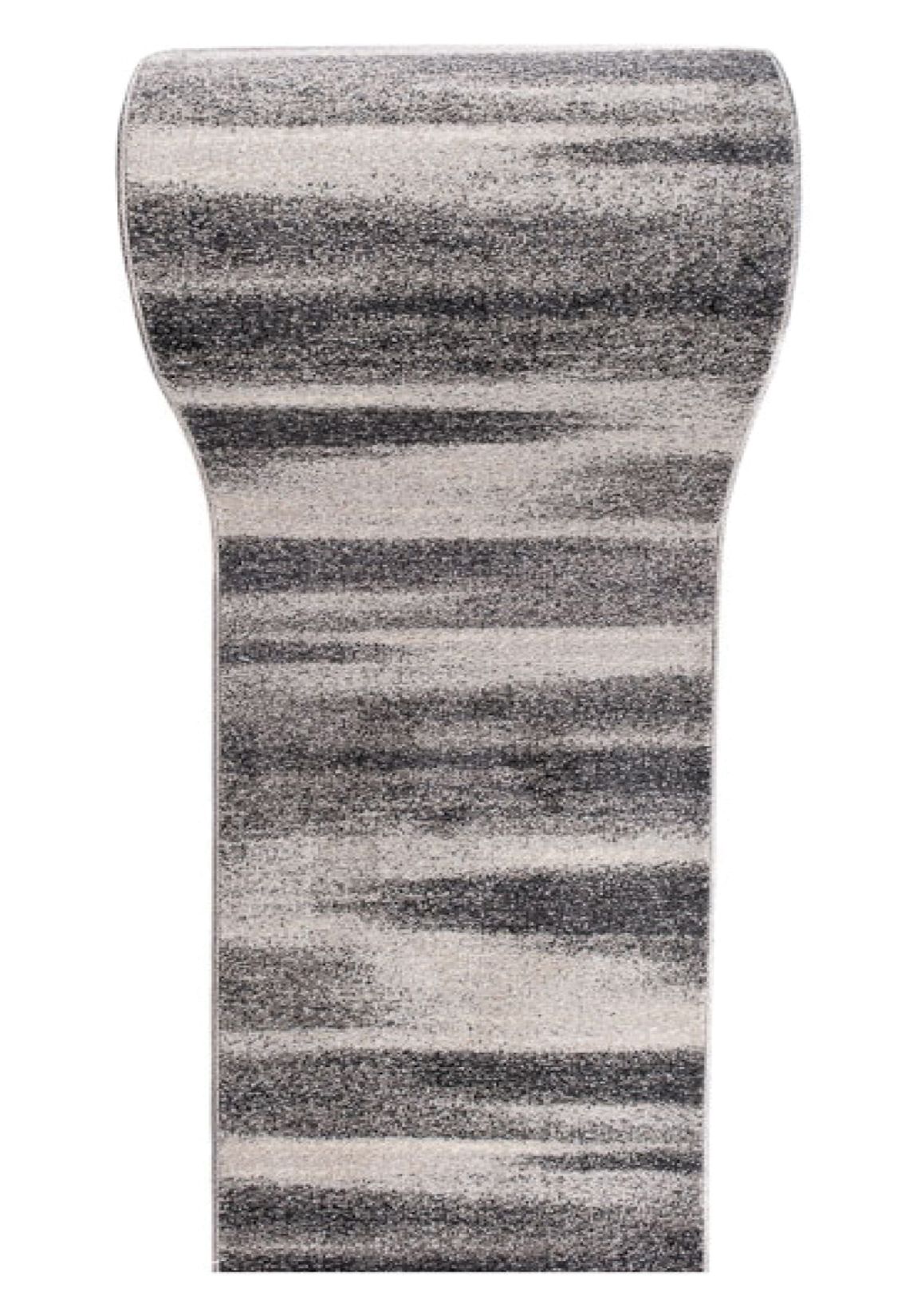 Tapis de passage  Au mètre SARI K206A DARK GRAY - rétro, abstrait, graphite, gris