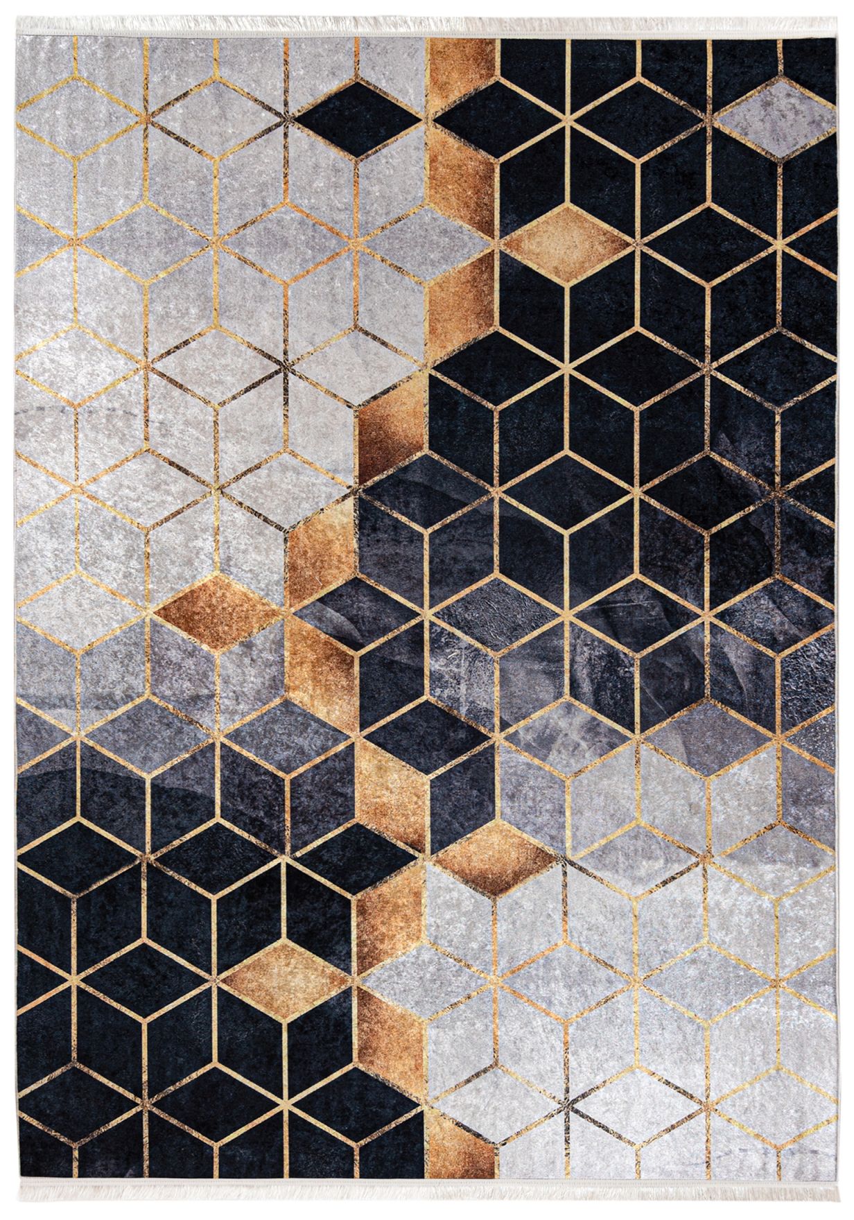 Tapis Glamour Marble TOSCANA 29340 - gris, noir, or