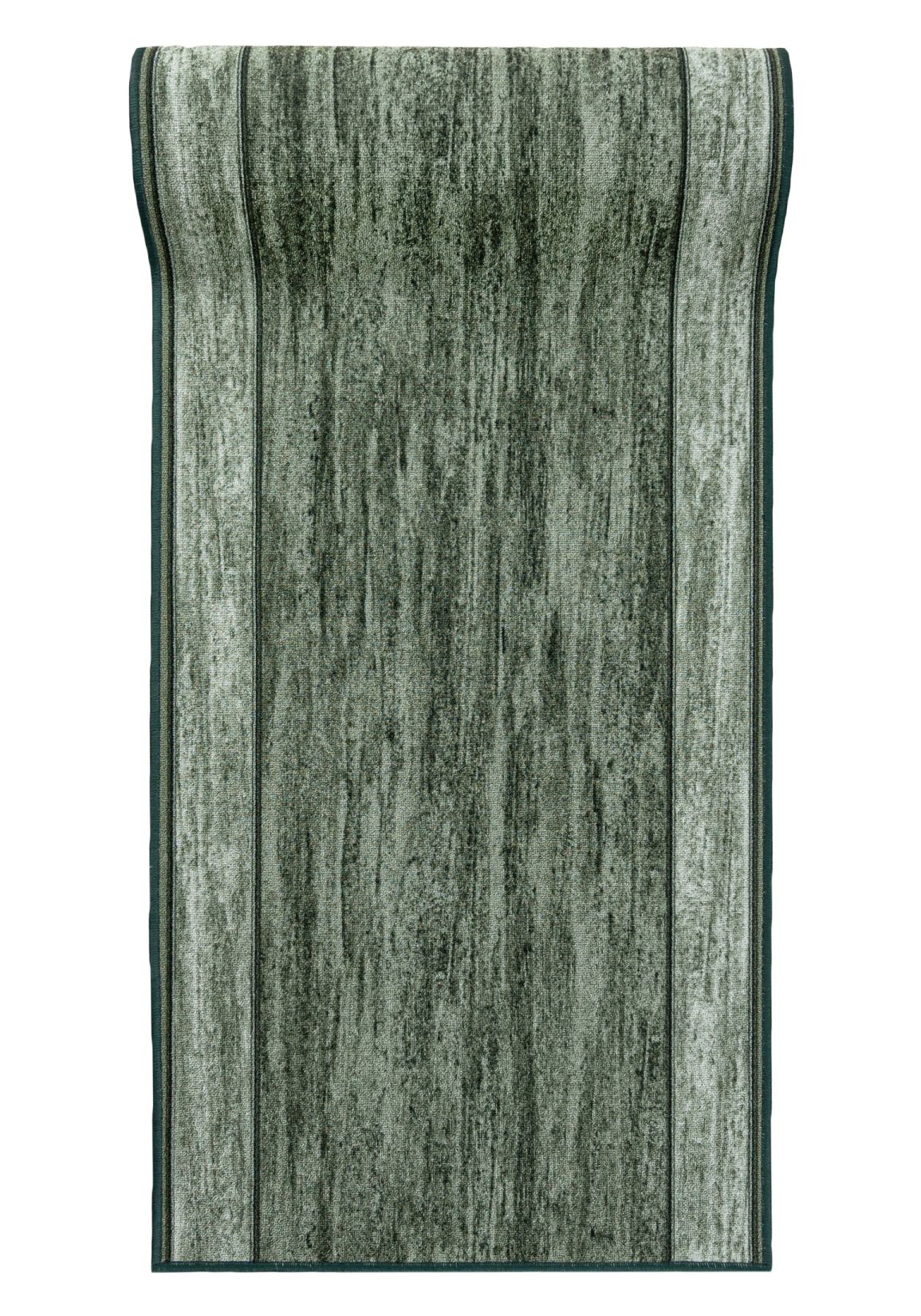 tapis de couloir avec dessous caoutchouté Antidérapant Au mètre GUMAZEL RAMA ONYX - cadre, rétro, vert