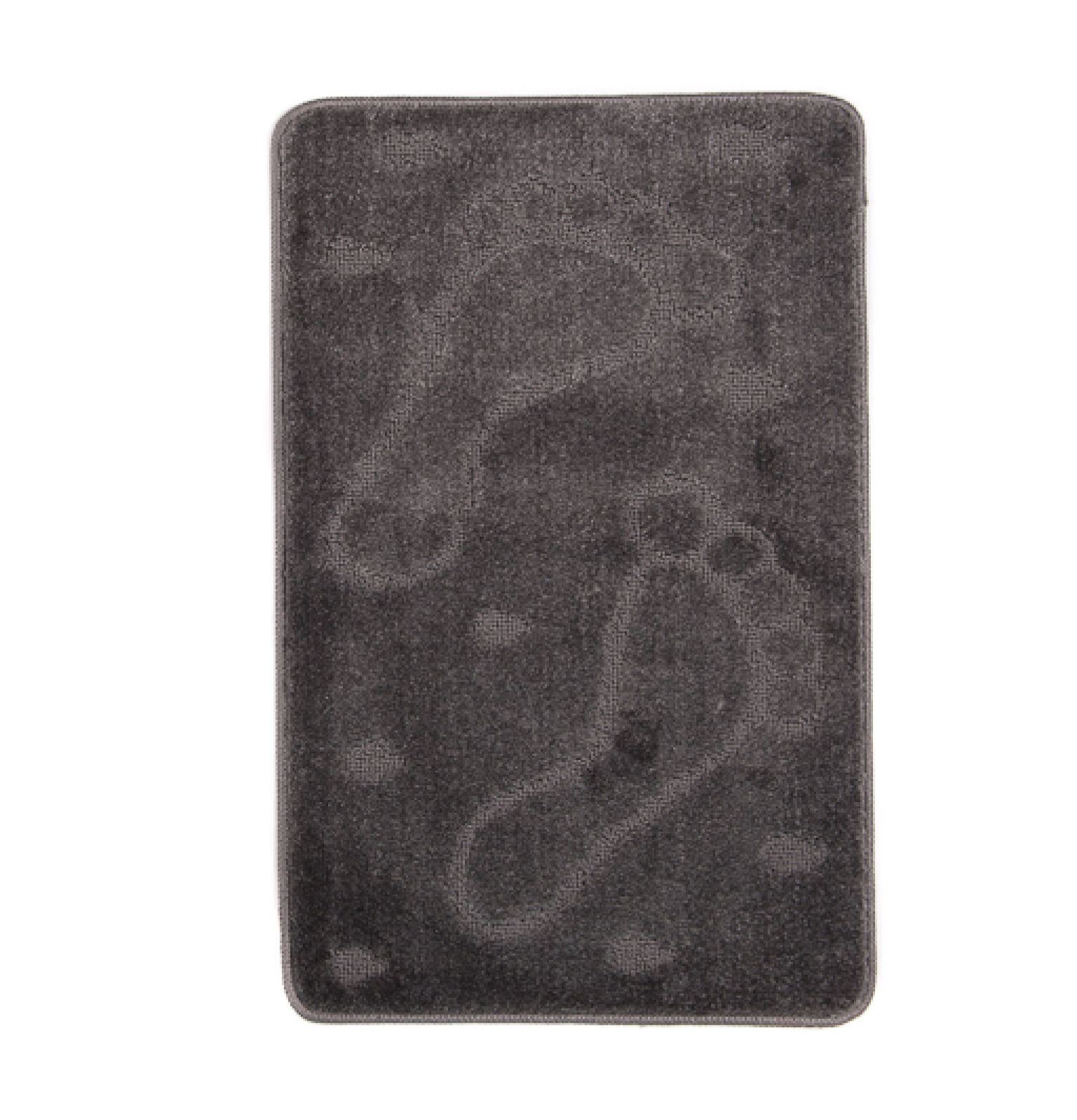 Tapis de salle de bains MONO 1001 GRIS FONCÉ- antidérapant