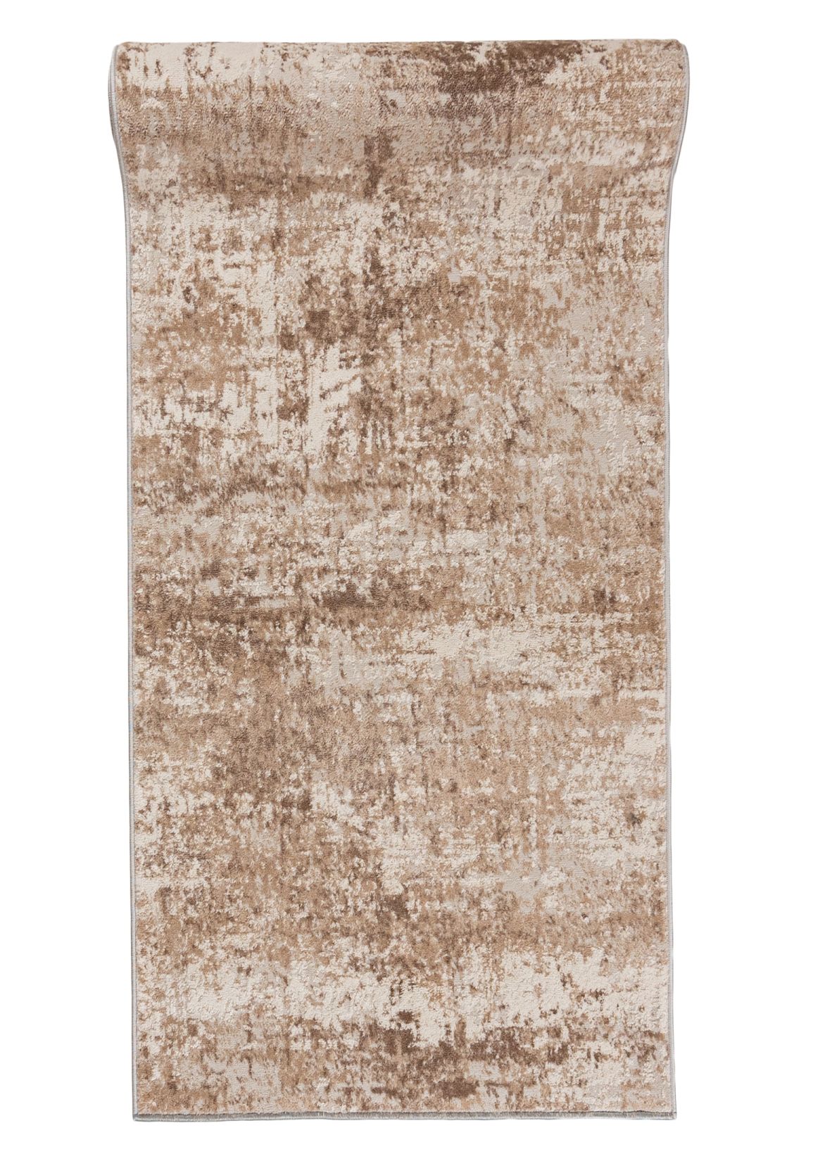 Tapis de couloir moderne abstrait PORTLAND D163E blanc vison - moderne, abstrait, beige, crème