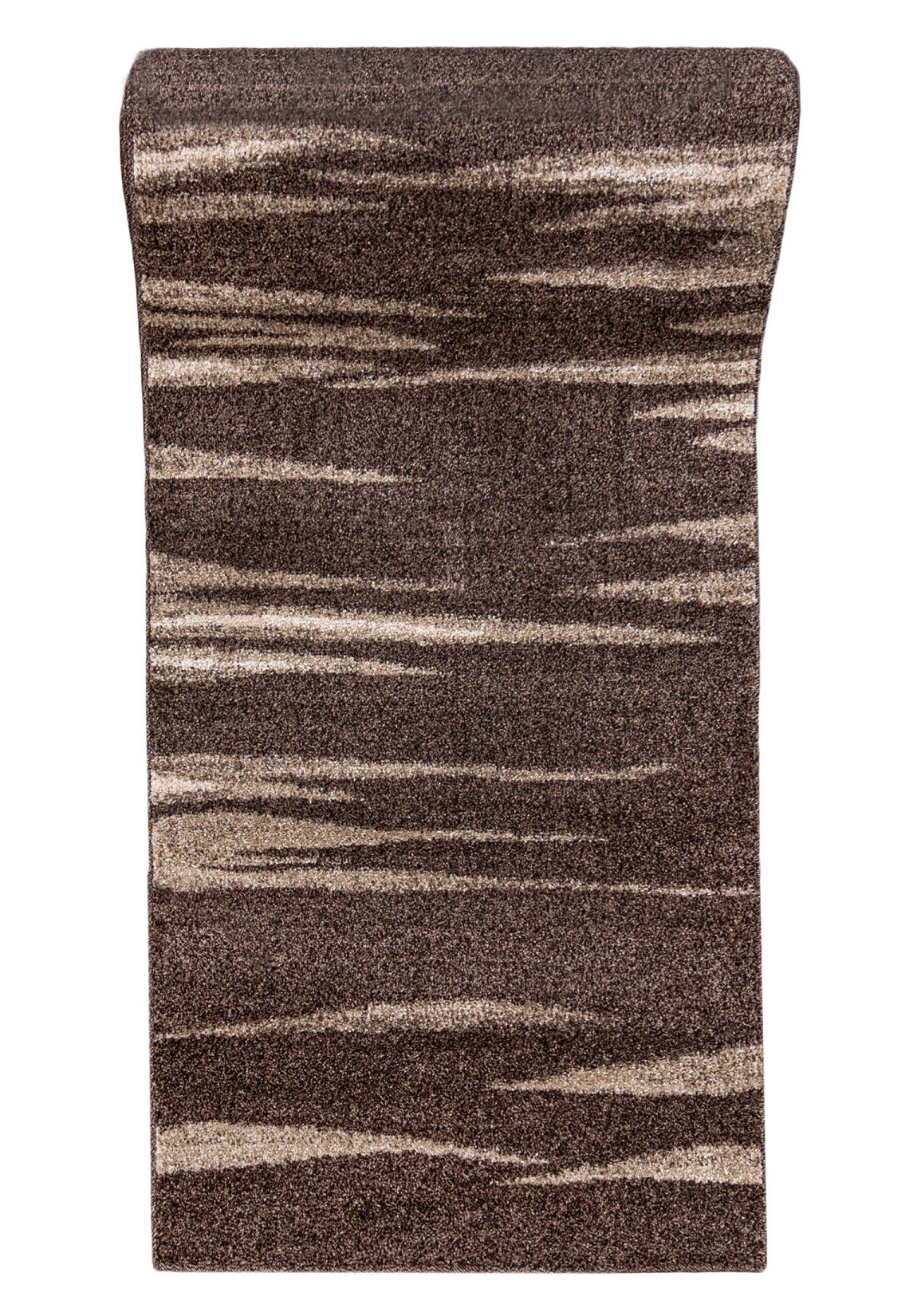 Tapis de passage  Au mètre SARI 3436A DARK BROWN - moderne, abstrait, marron