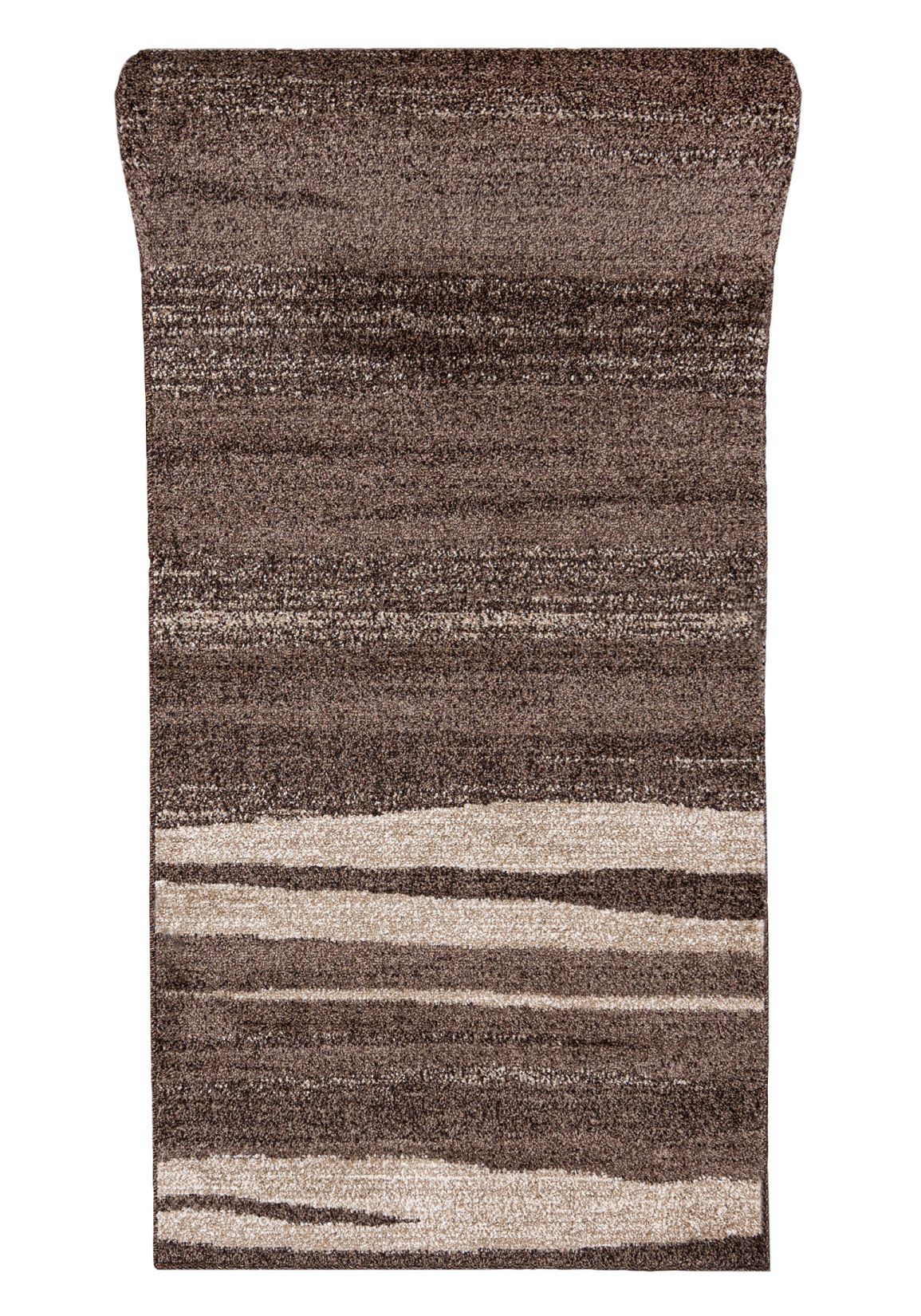 Tapis de couloir Au mètre SARI 3437A marron foncé - moderne, abstrait, marron