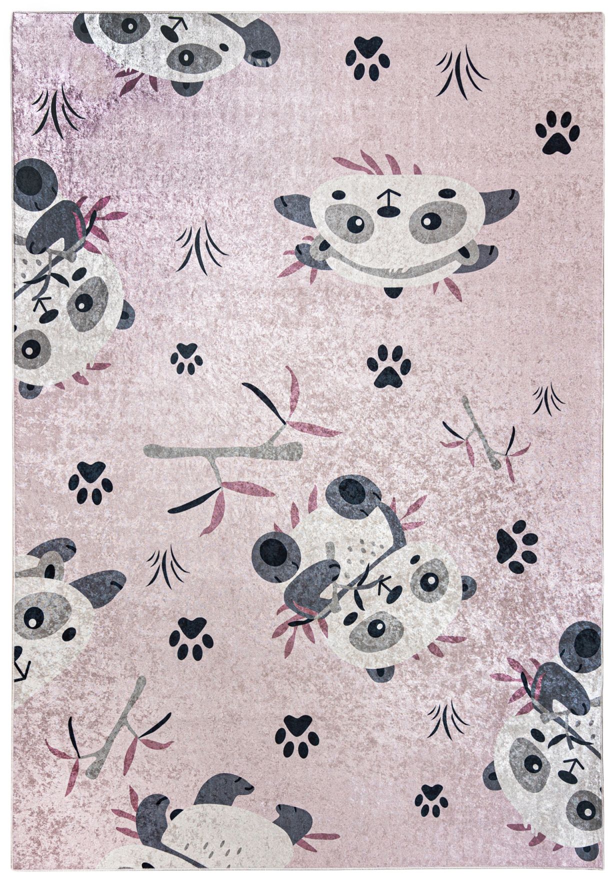 Tapis bébé en rose Panda EMMA 36461 - rose
